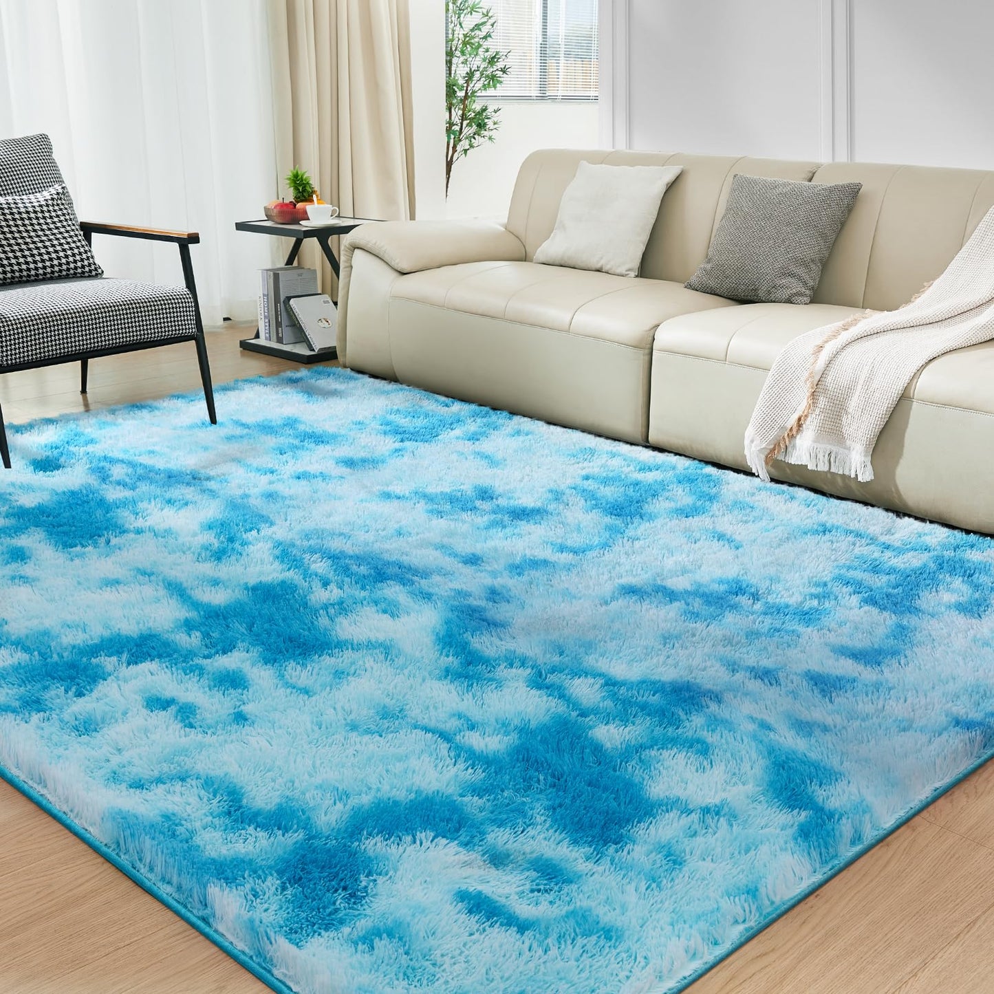 5x8 Grey Ultra-Soft Shag Rug