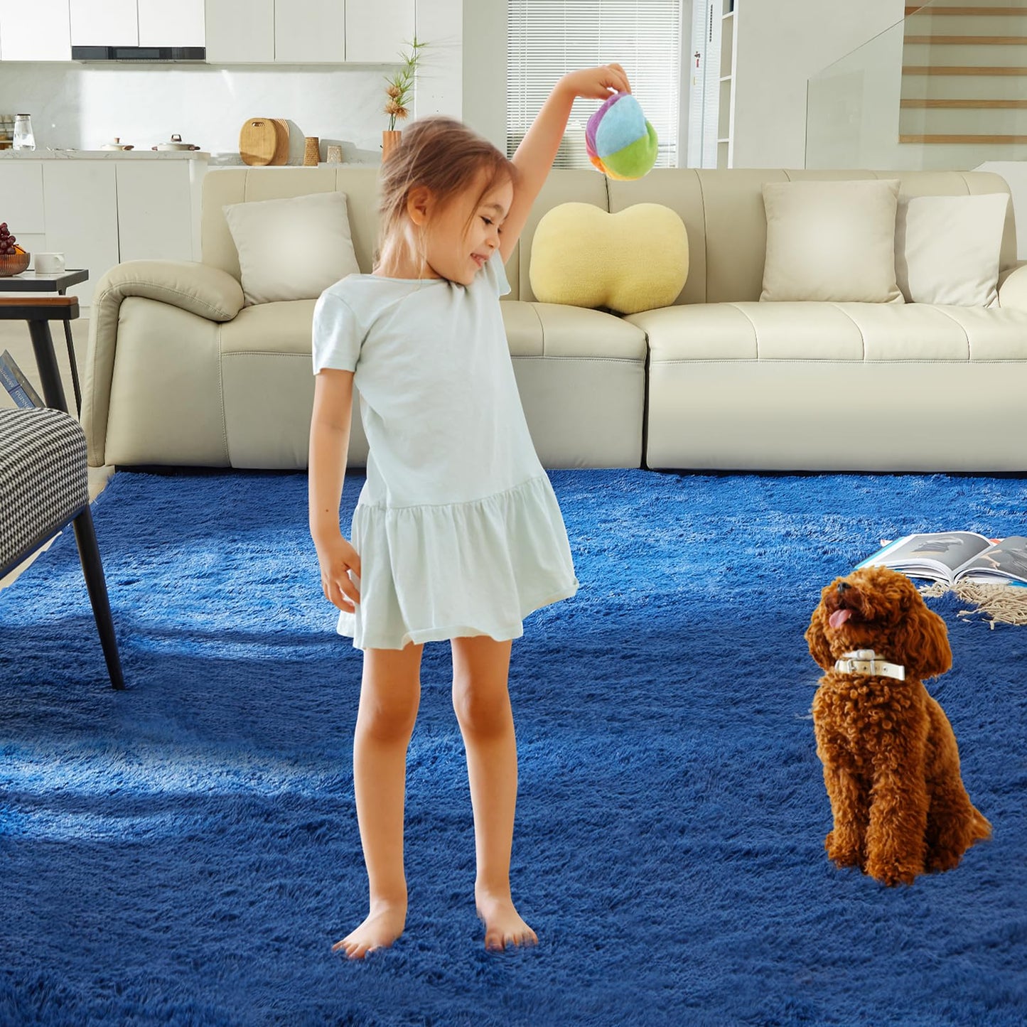 5x8 Grey Ultra-Soft Shag Rug