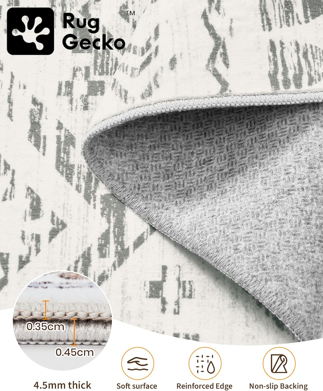 8x10 Grey Moroccan Area Rug