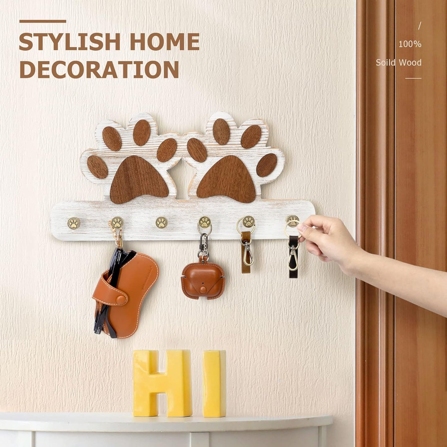 MTERSN Farmhouse Key Holder – White