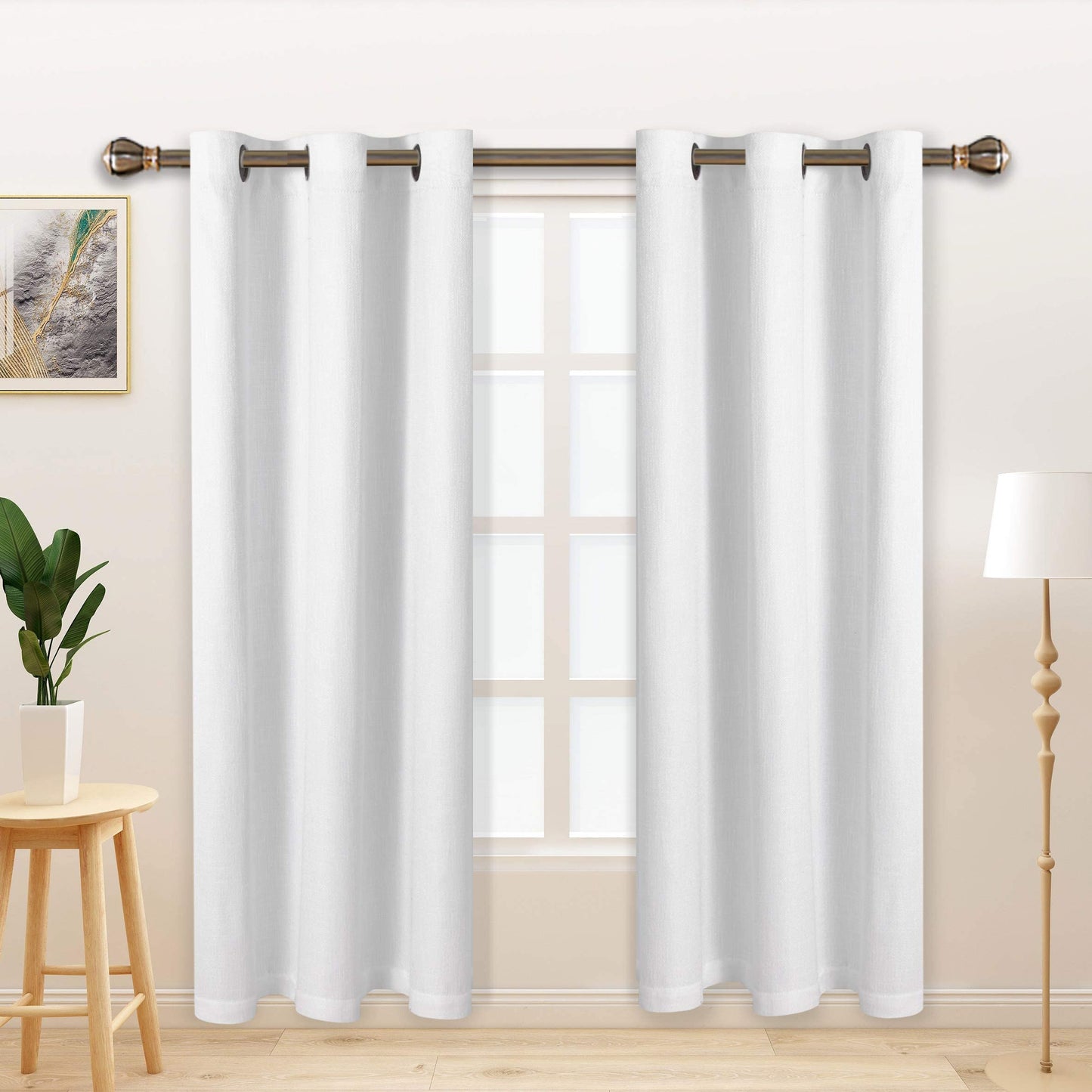 LORDTEX Blackout Curtains – Ivory, 2 Panels