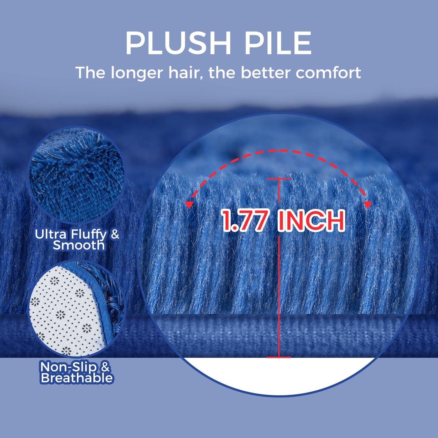 5x8 Grey Ultra-Soft Shag Rug