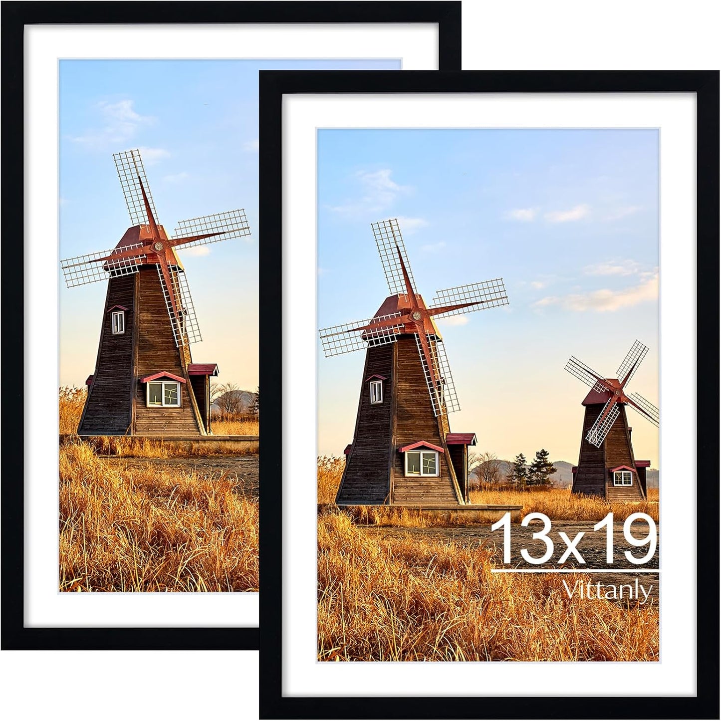 Vittanly 2-Pack Black 11x14 Frames