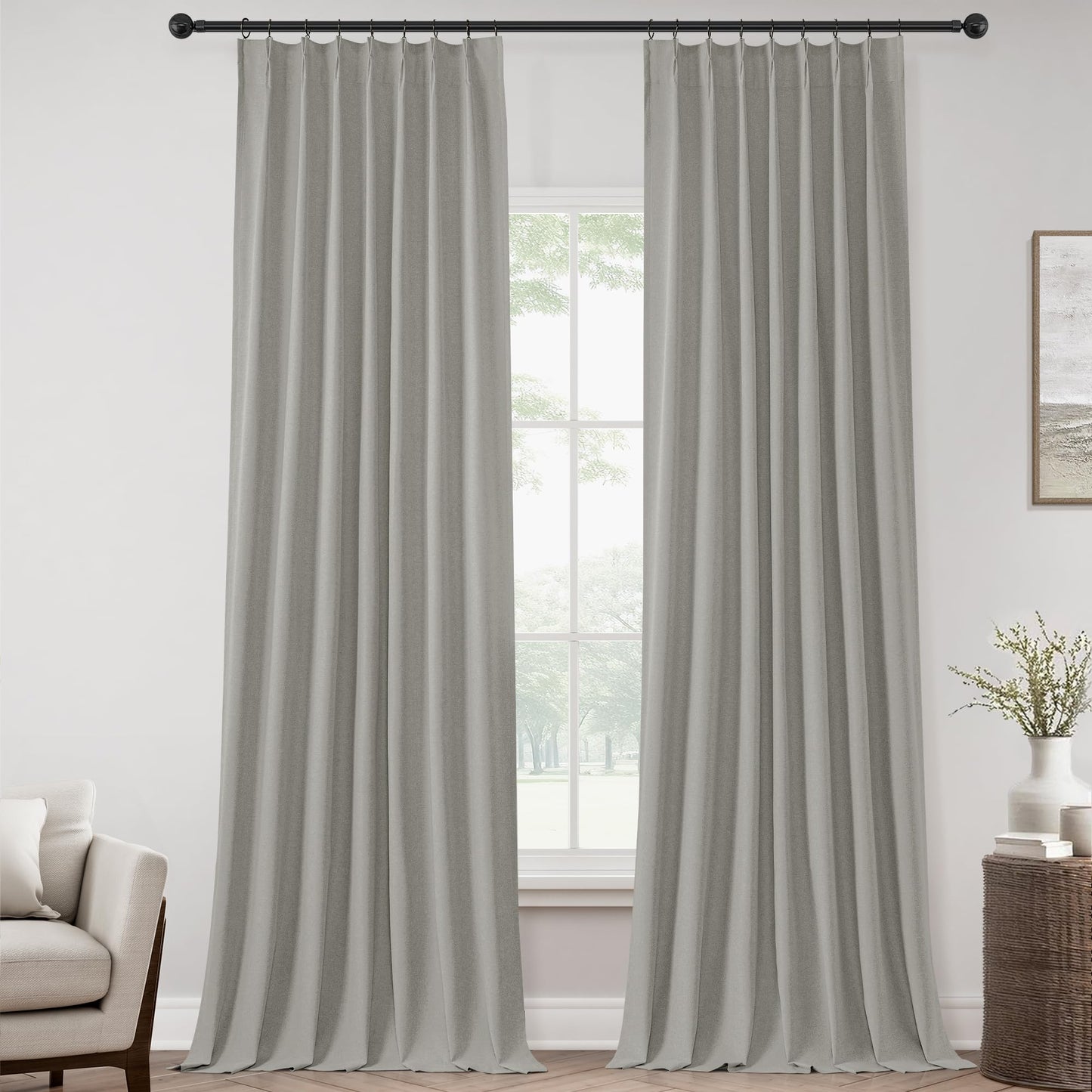 ChrisDowa Blackout Curtains 102" – 2 Panels