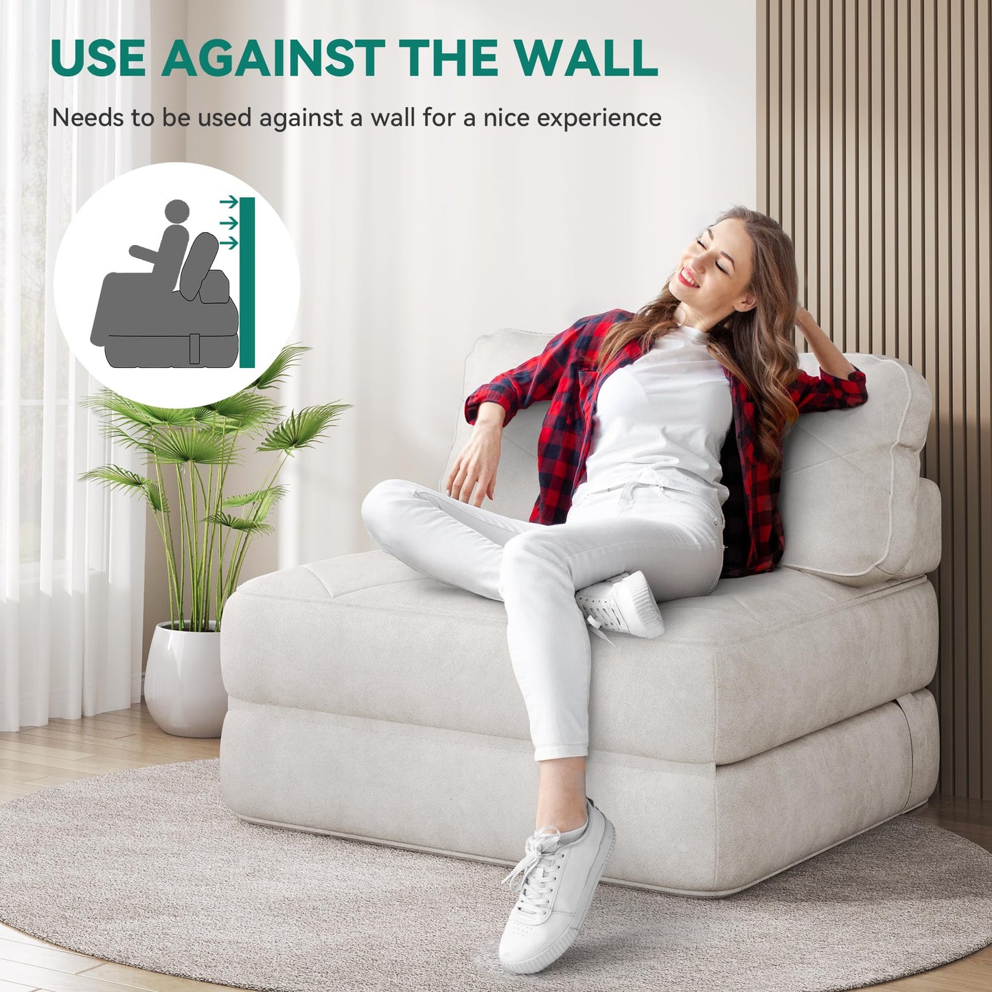 YITAHOME Fold-Out Sofa – Dark Gray