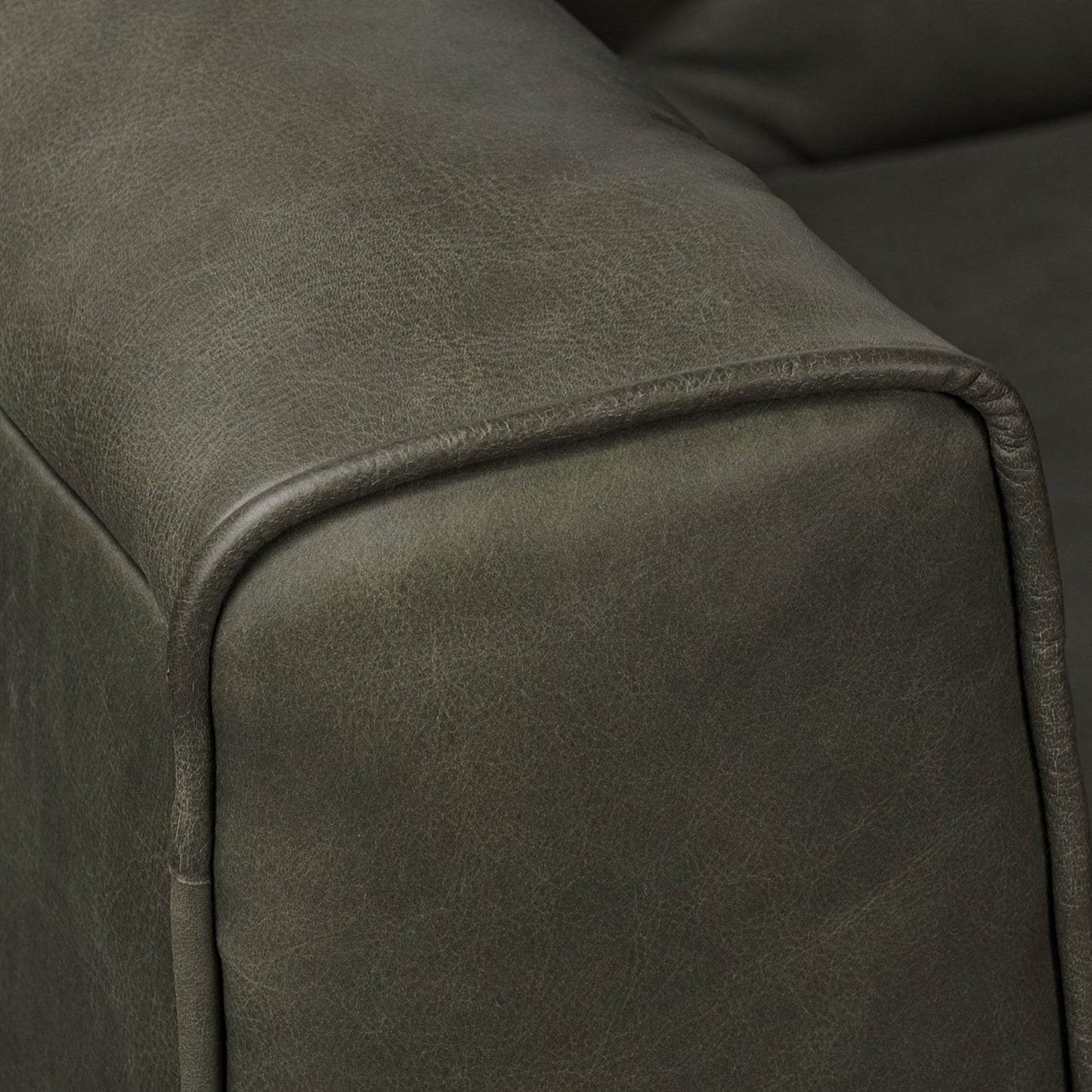 POLY & BARK 74" Leather Sofa – Cognac Tan