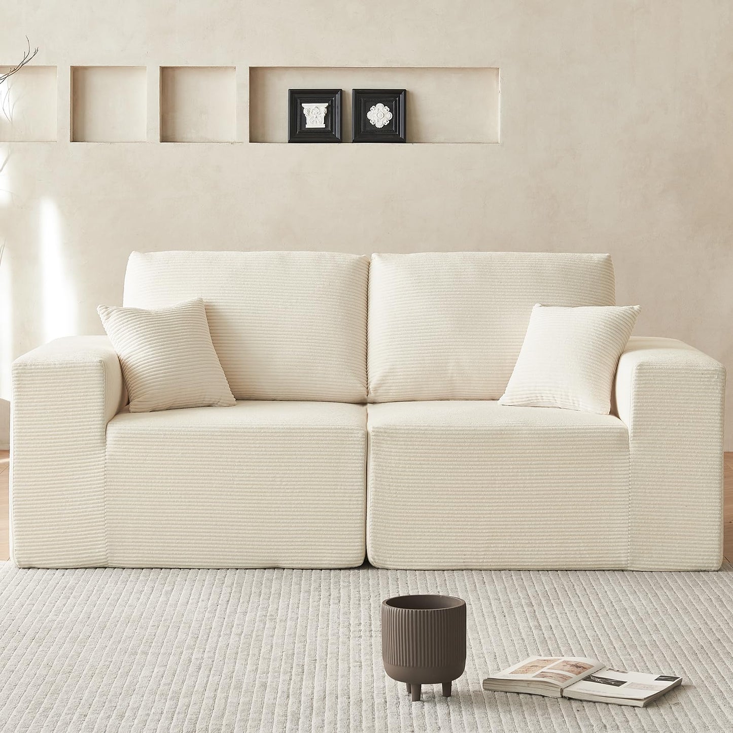 INGEROOM 108" Sectional Sofa – Dark Gray