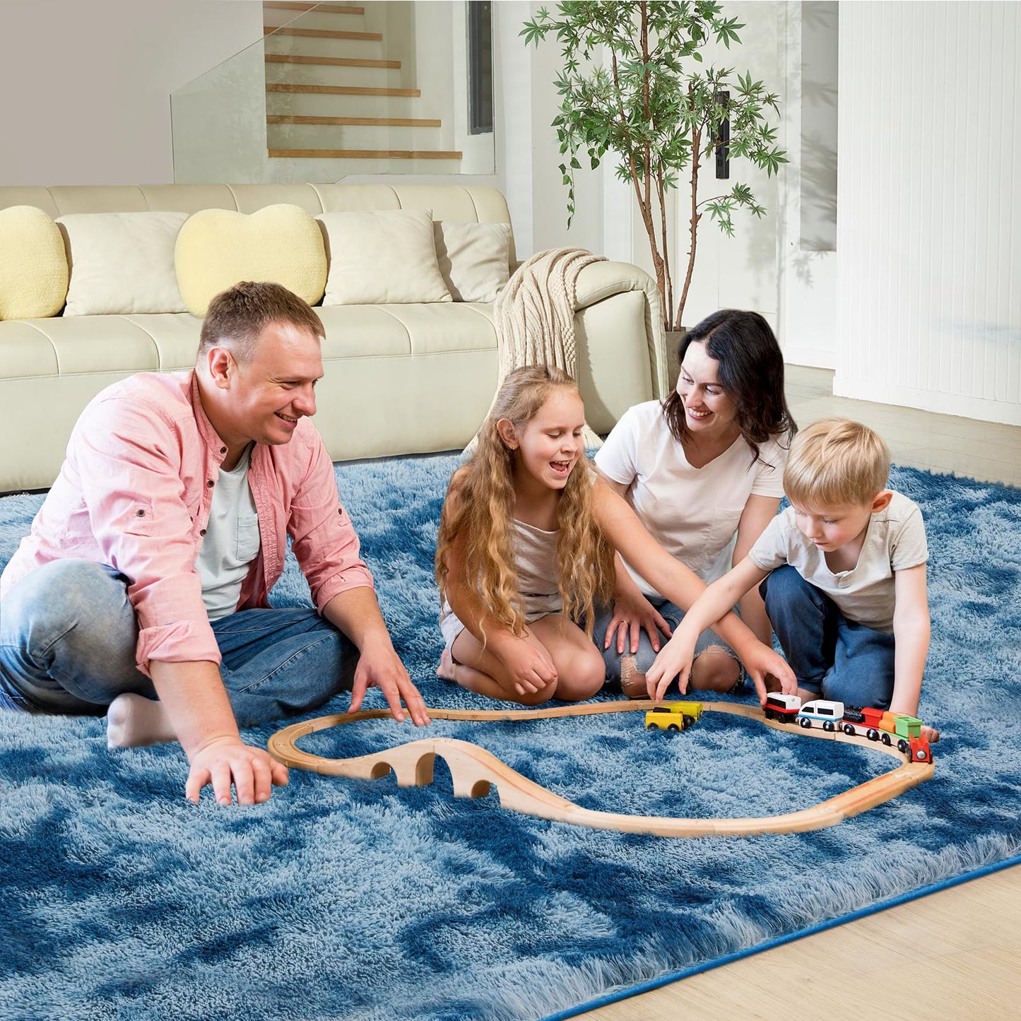 5x8 Grey Ultra-Soft Shag Rug