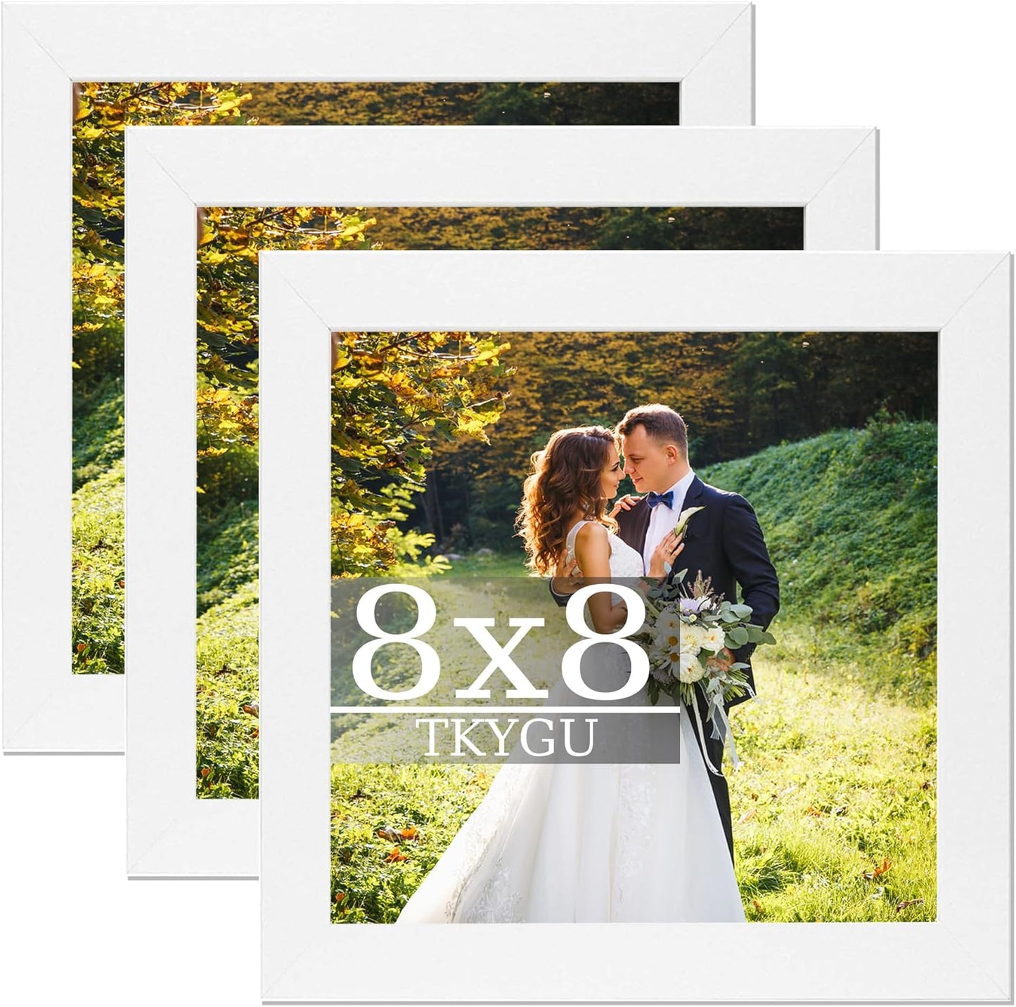 3-Pack 4x6 Black Wooden Photo Frames