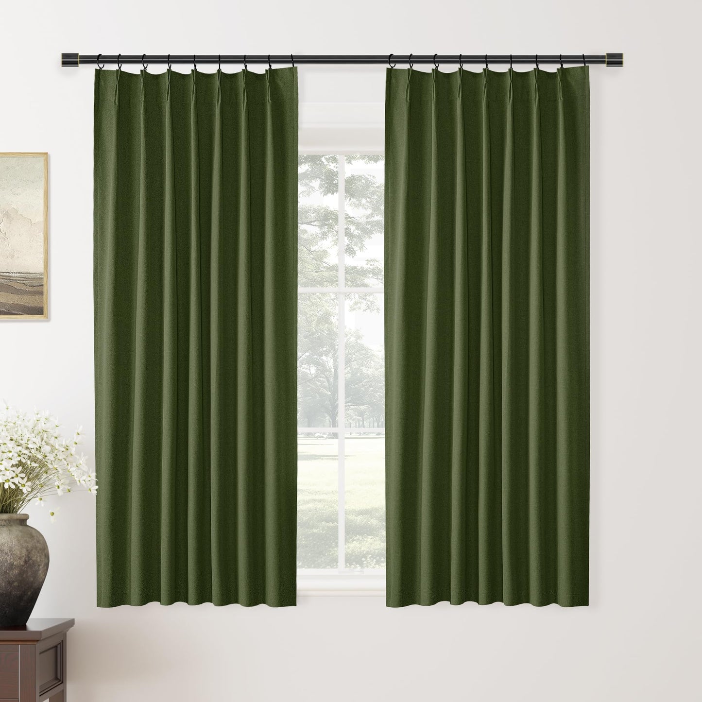 ChrisDowa Blackout Curtains 102" – 2 Panels