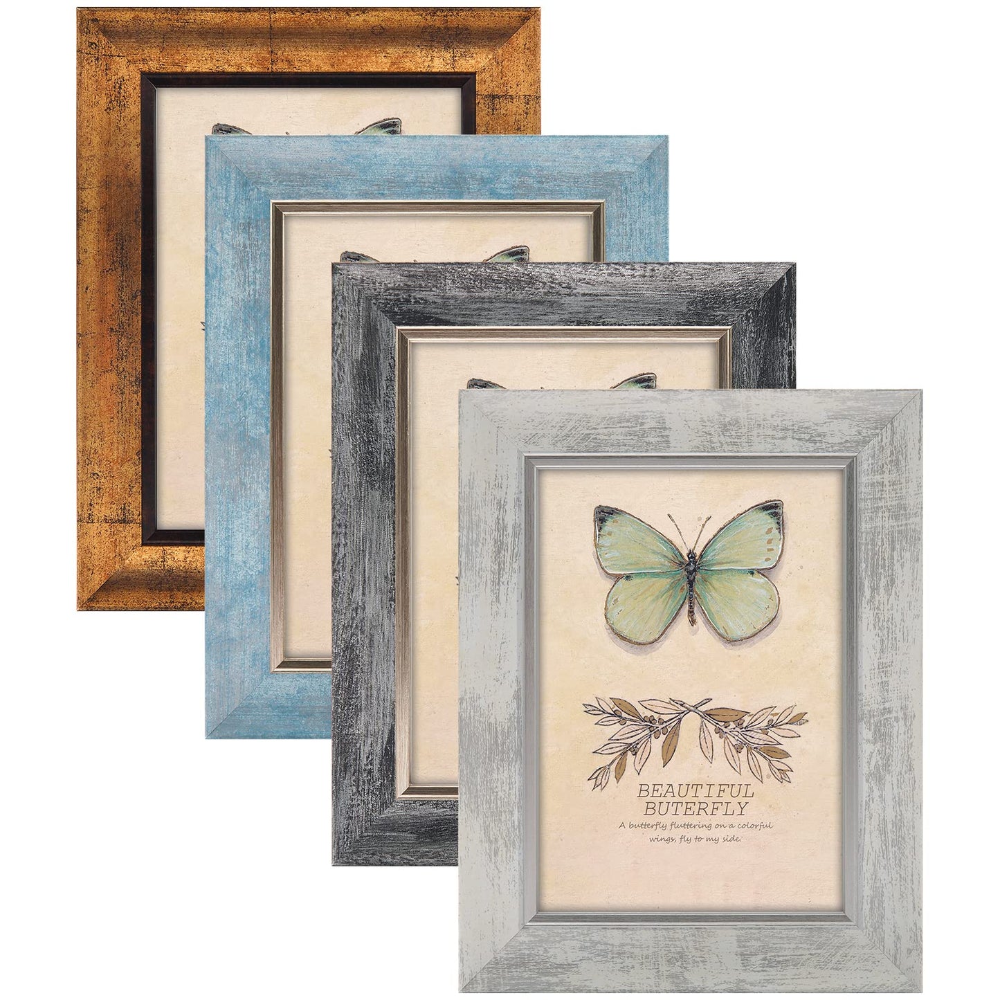 XUANLUO 4-Pack 5x7 Photo Frames