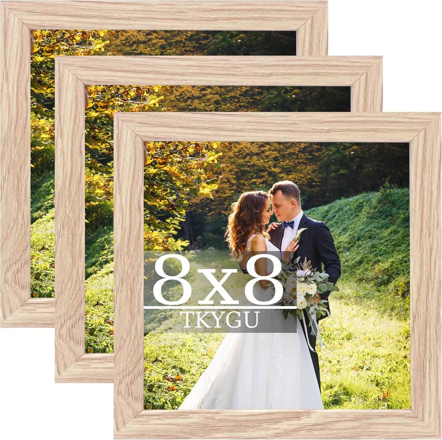 3-Pack 4x6 Black Wooden Photo Frames