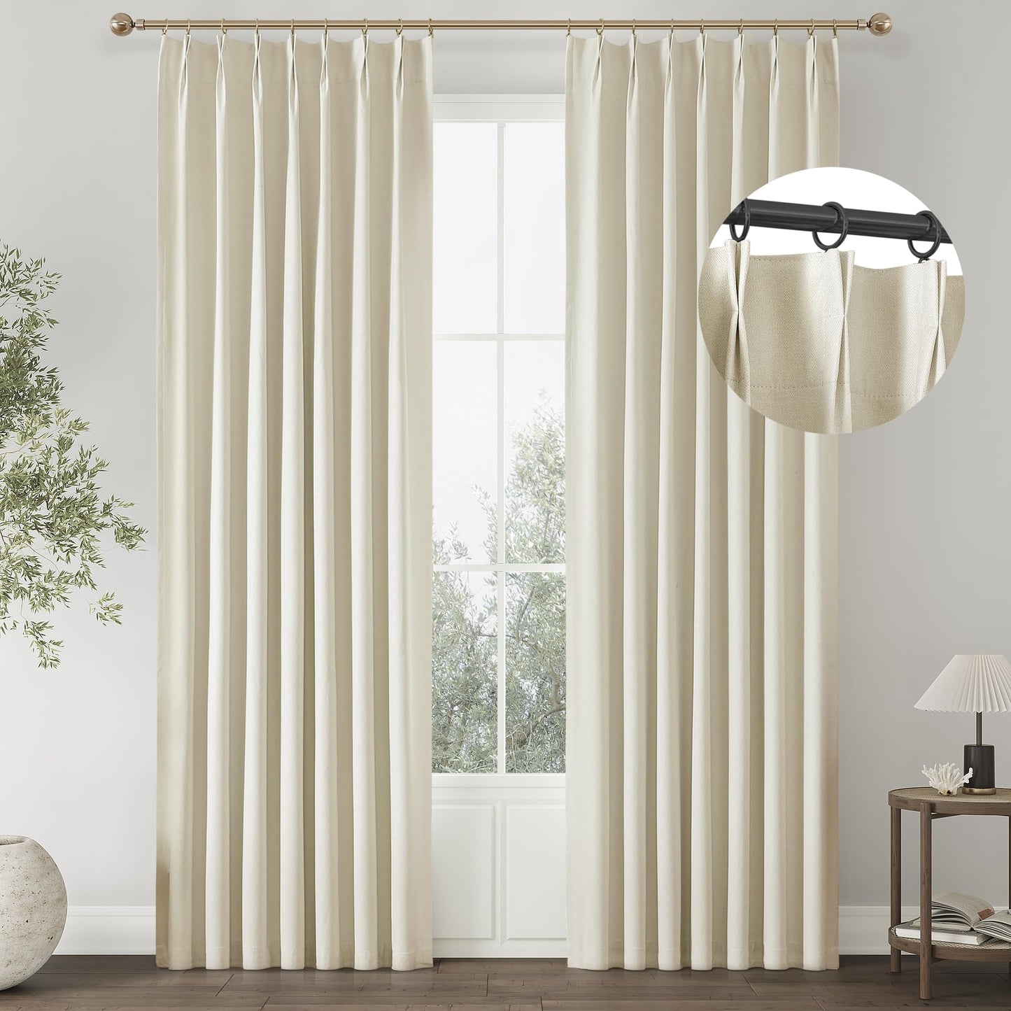 ChrisDowa Blackout Curtains 102" – 2 Panels