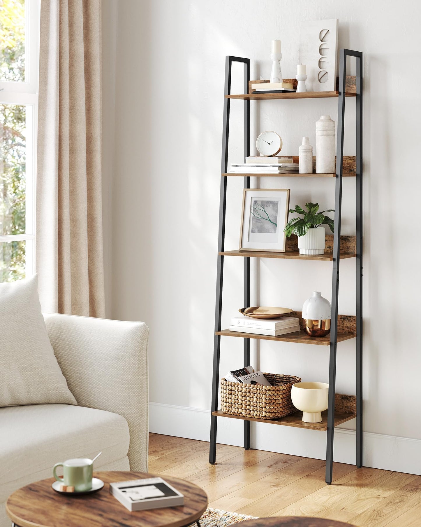 VASAGLE 5-Tier Ladder Bookshelf