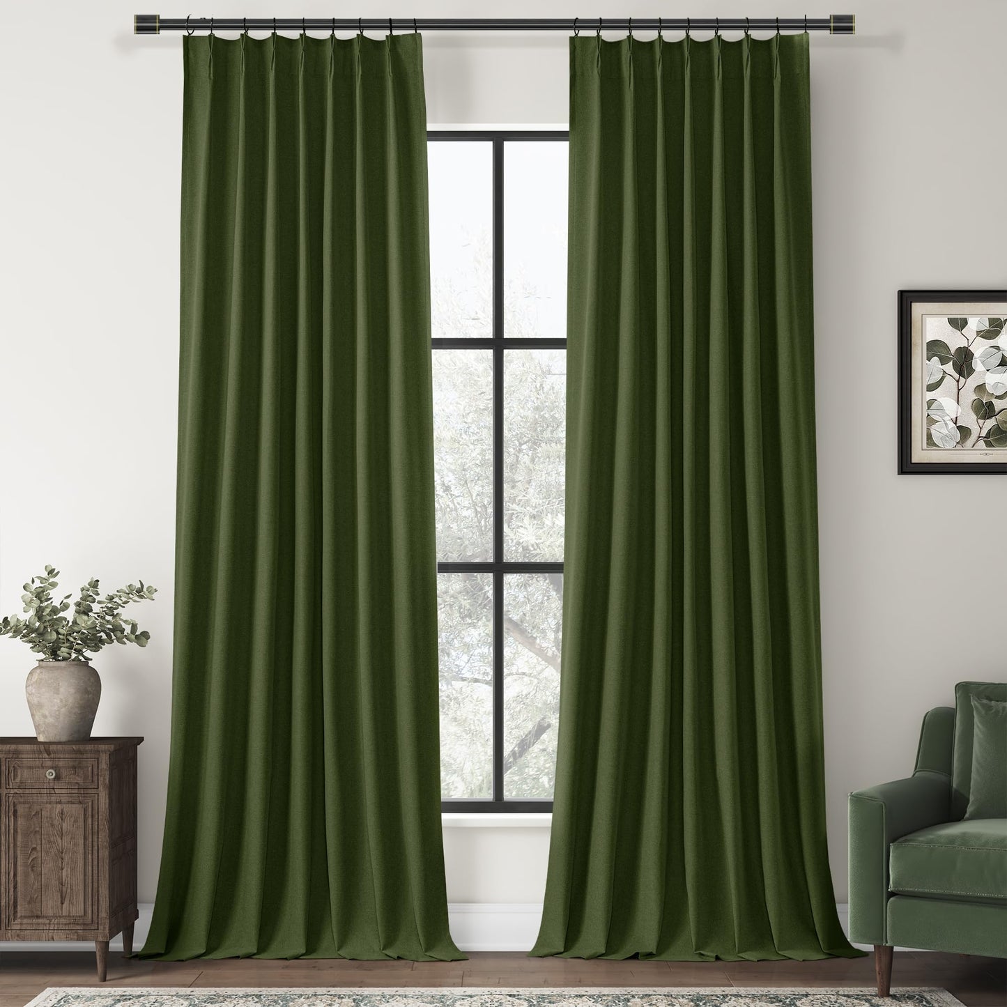 ChrisDowa Blackout Curtains 102" – 2 Panels