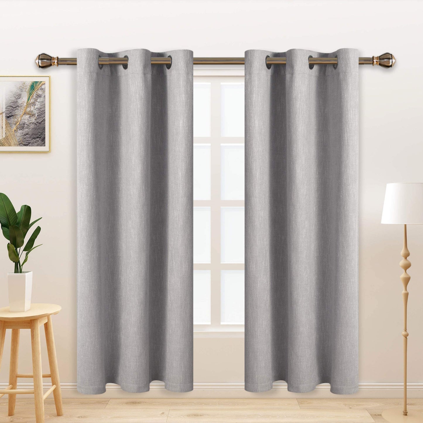 LORDTEX Blackout Curtains – Ivory, 2 Panels