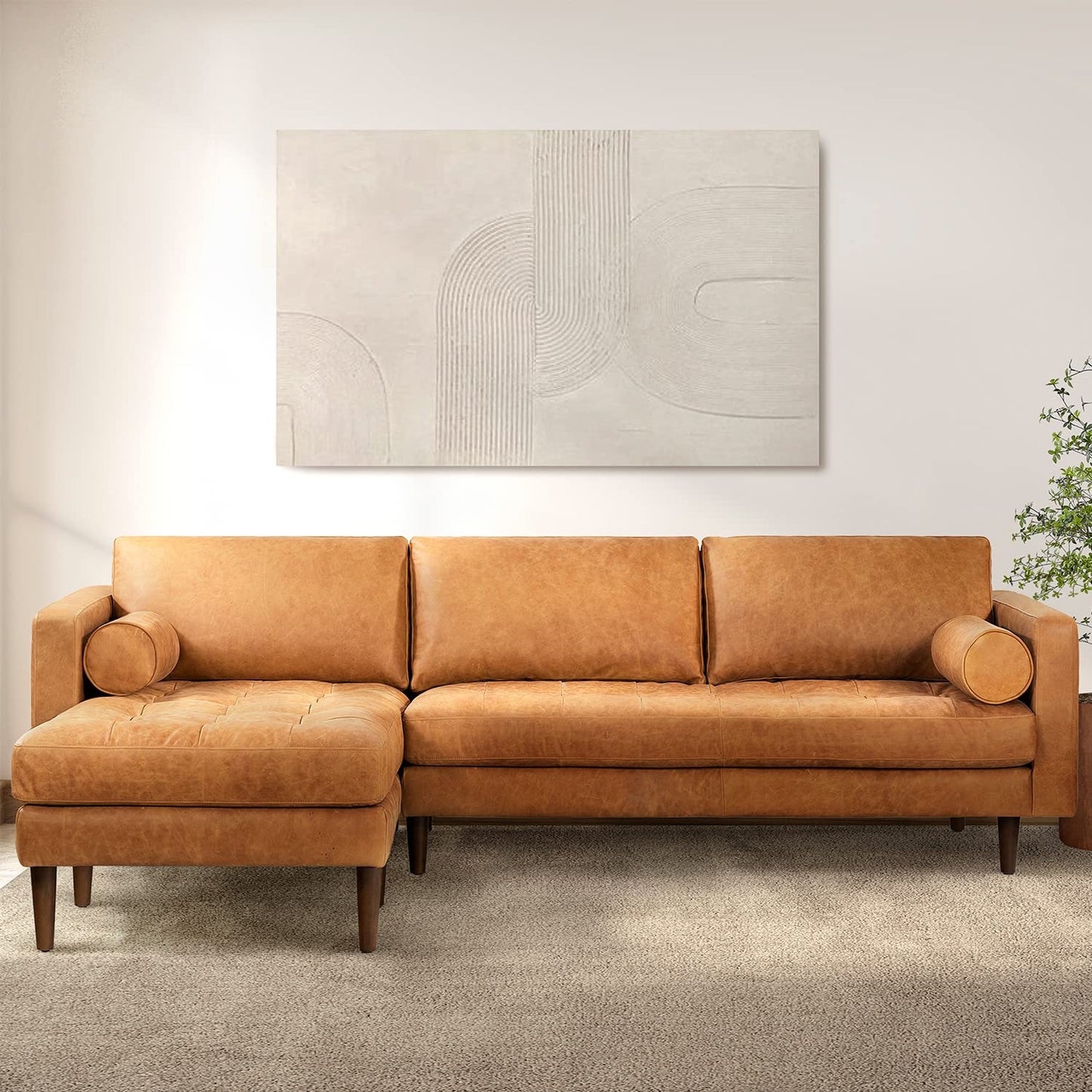 Poly & Bark Napa Leather Couch