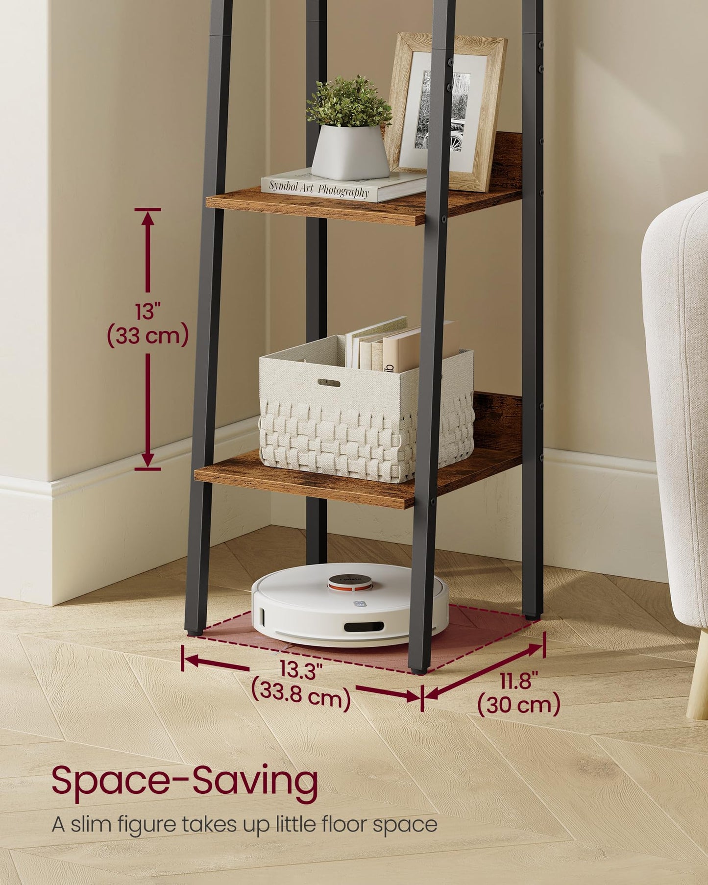 VASAGLE 5-Tier Ladder Bookshelf