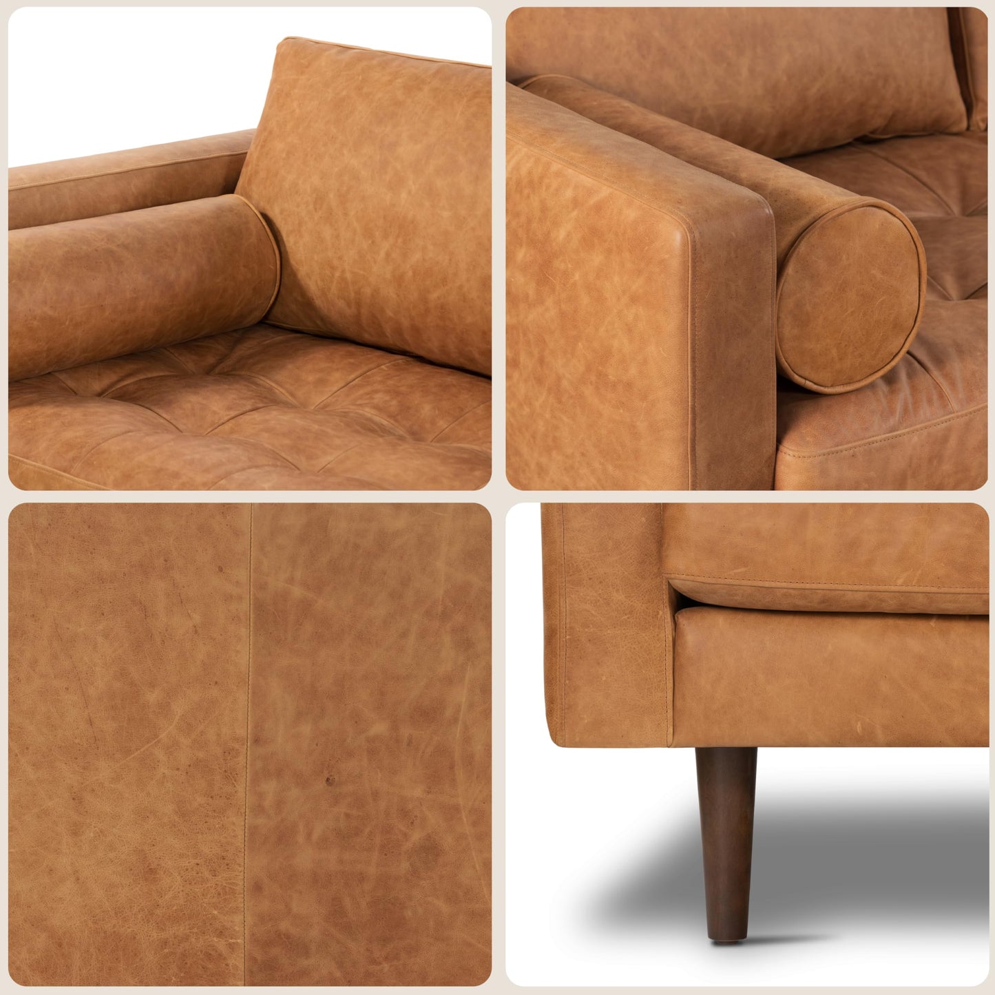 Poly & Bark Napa Leather Couch