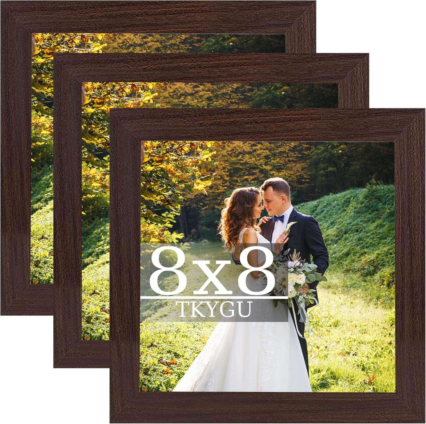 3-Pack 4x6 Black Wooden Photo Frames