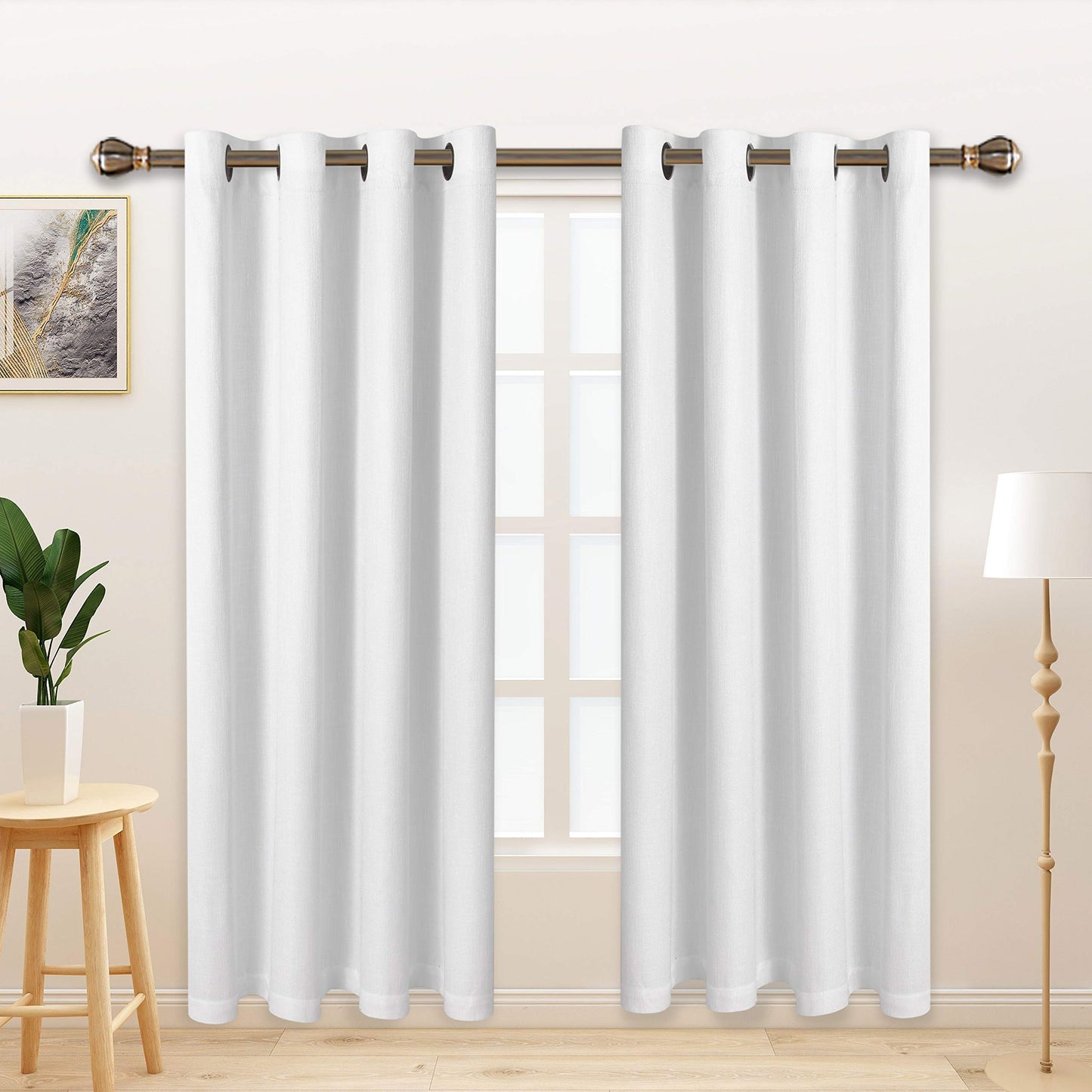 LORDTEX Blackout Curtains – Ivory, 2 Panels