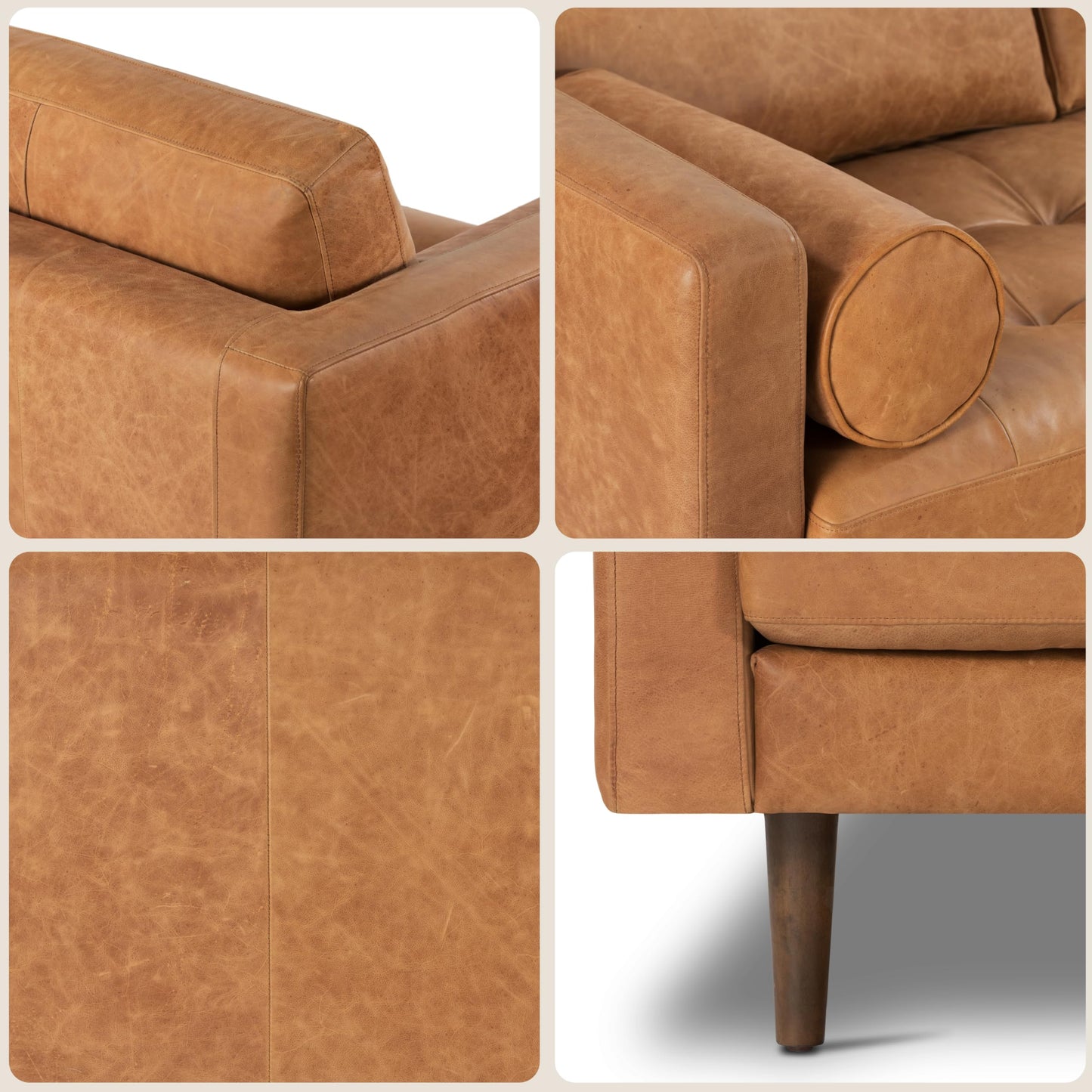 Poly & Bark Napa Leather Couch