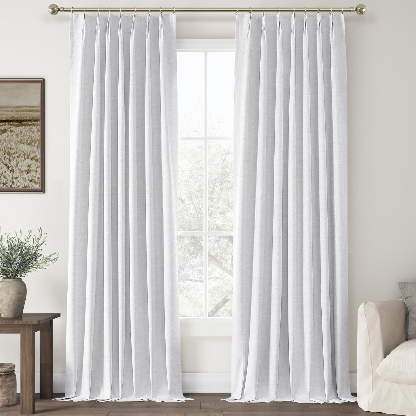 ChrisDowa Blackout Curtains 102" – 2 Panels