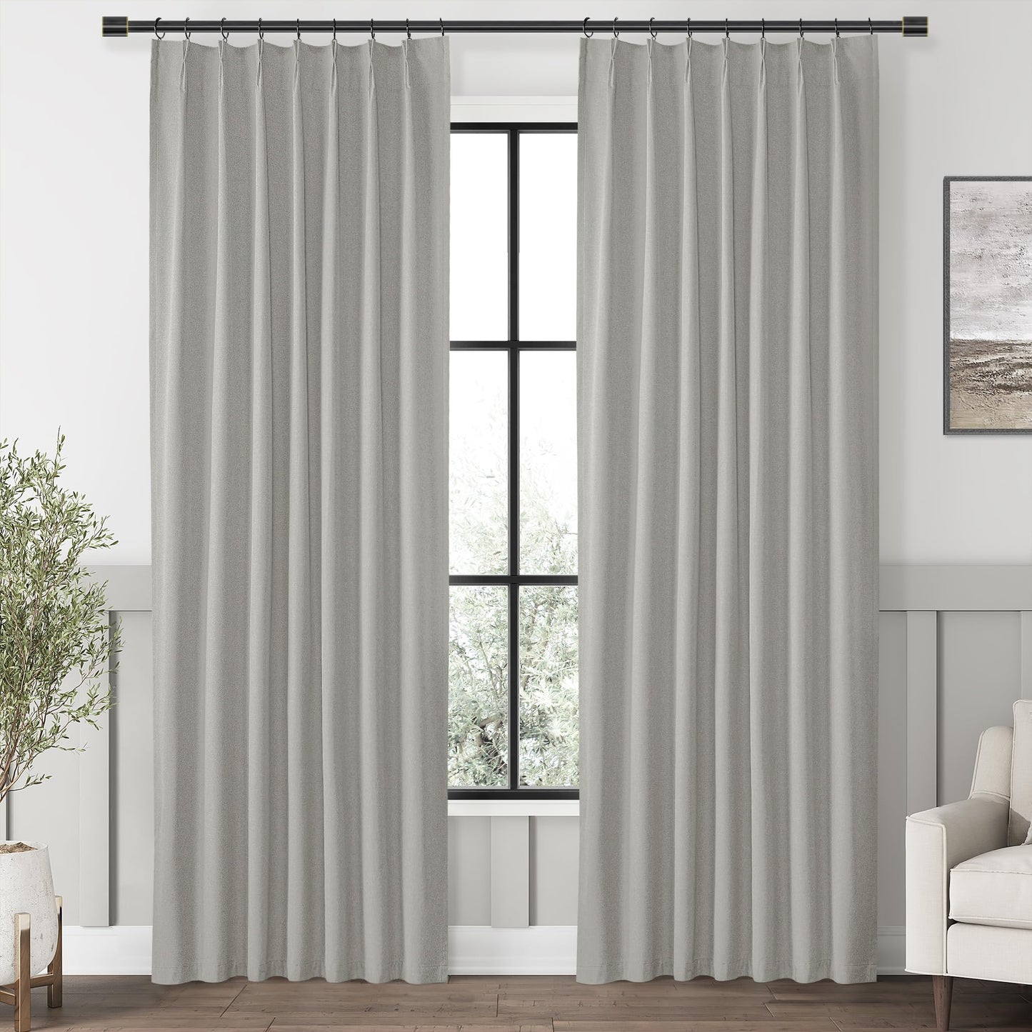 ChrisDowa Blackout Curtains 102" – 2 Panels