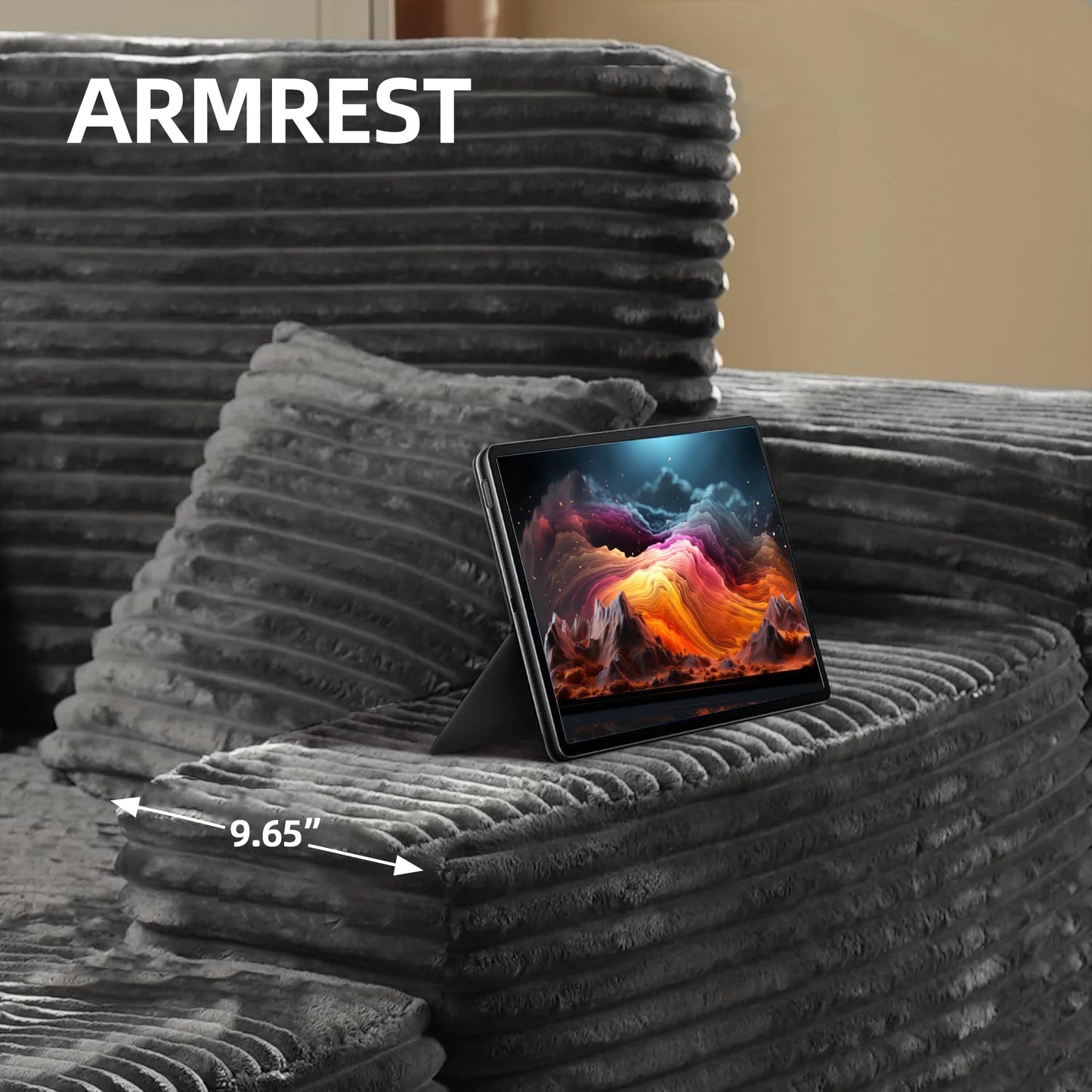 68" Beige Chaise Lounge Chair