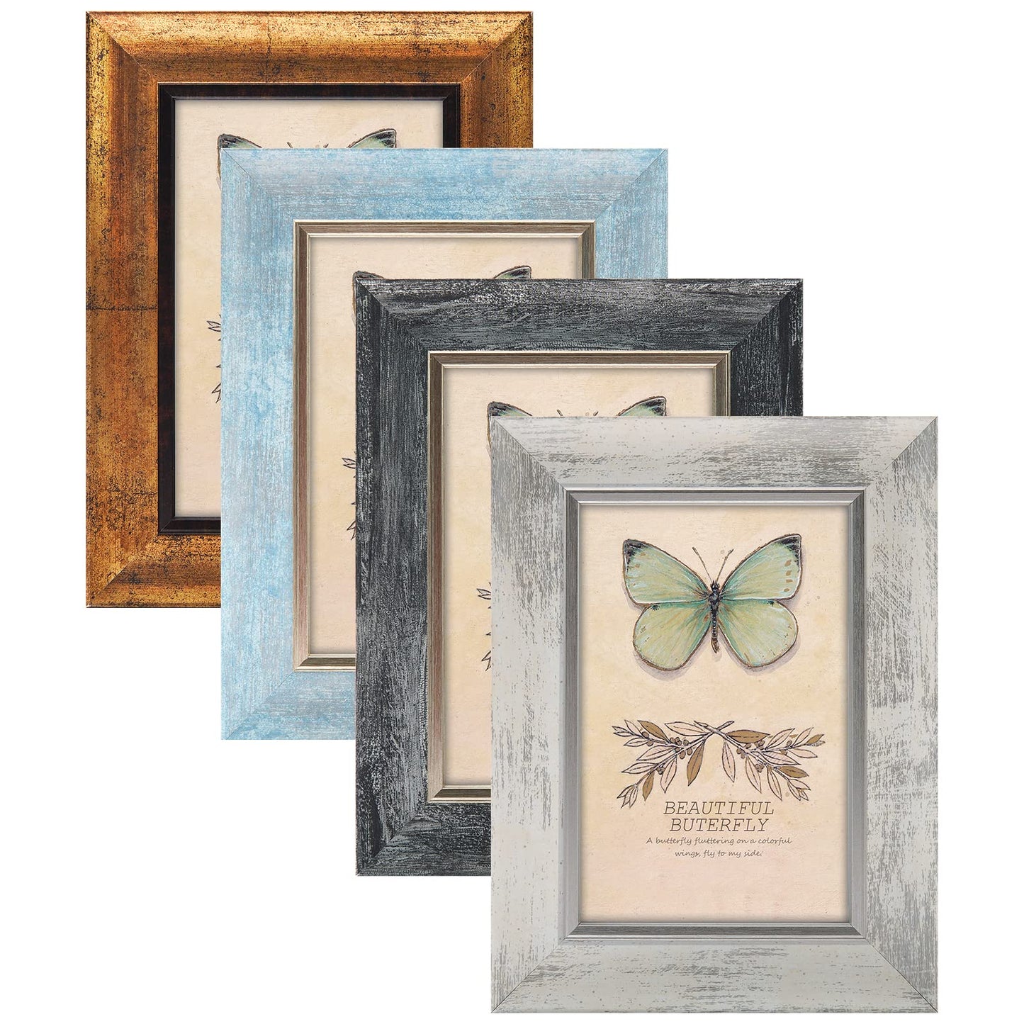 XUANLUO 4-Pack 5x7 Photo Frames