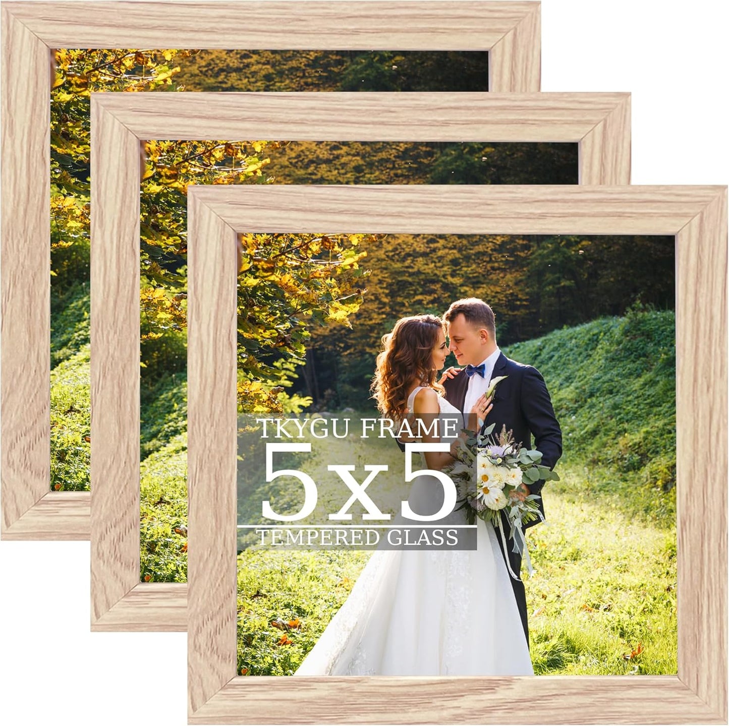 3-Pack 4x6 Black Wooden Photo Frames