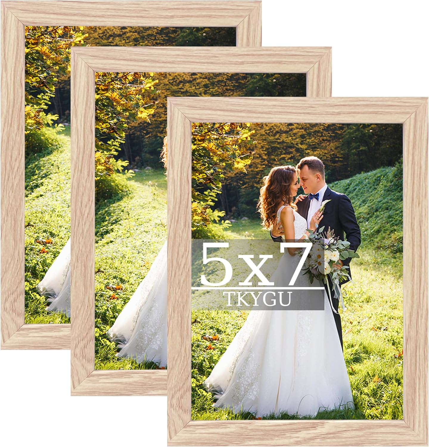 3-Pack 4x6 Black Wooden Photo Frames