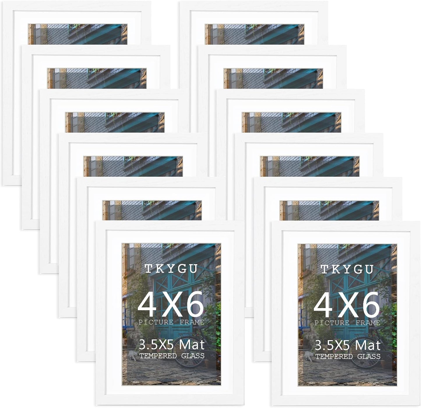 3-Pack 4x6 Black Wooden Photo Frames