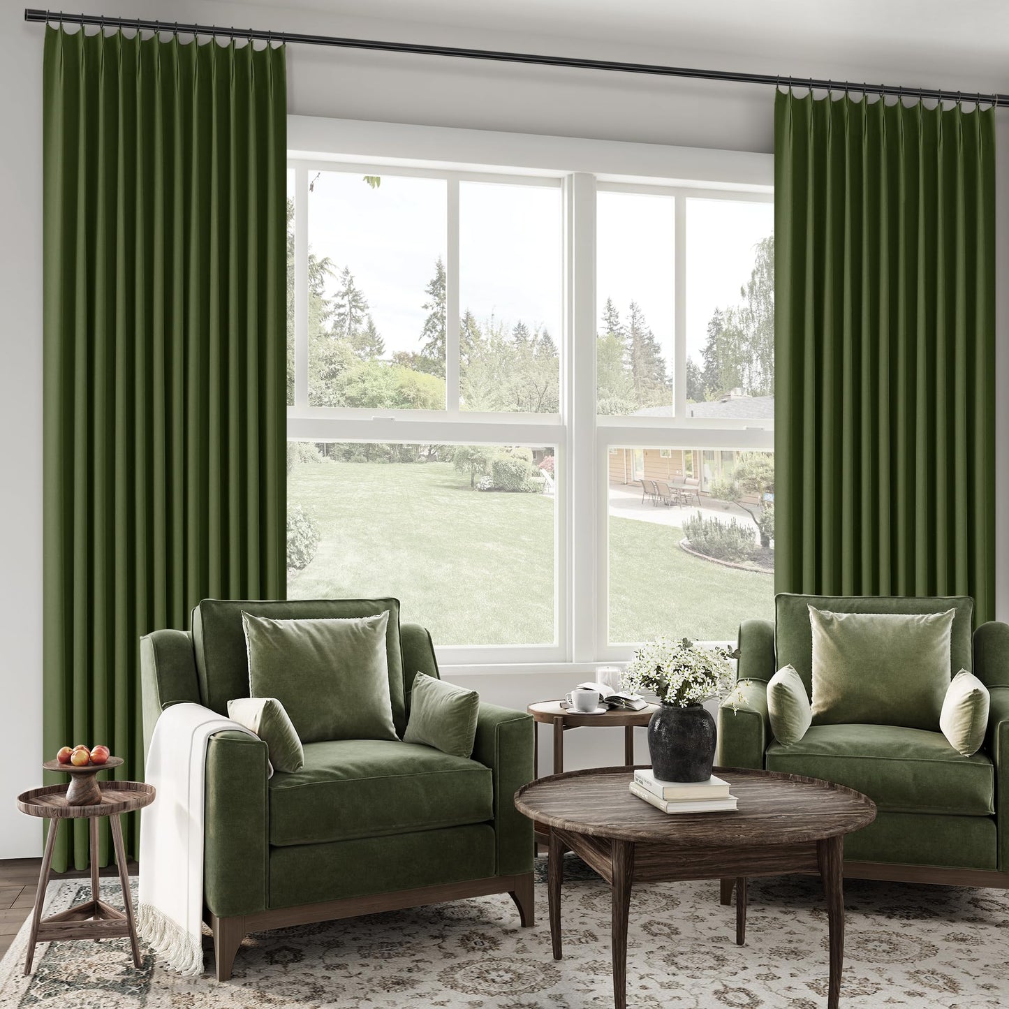 ChrisDowa Blackout Curtains 102" – 2 Panels