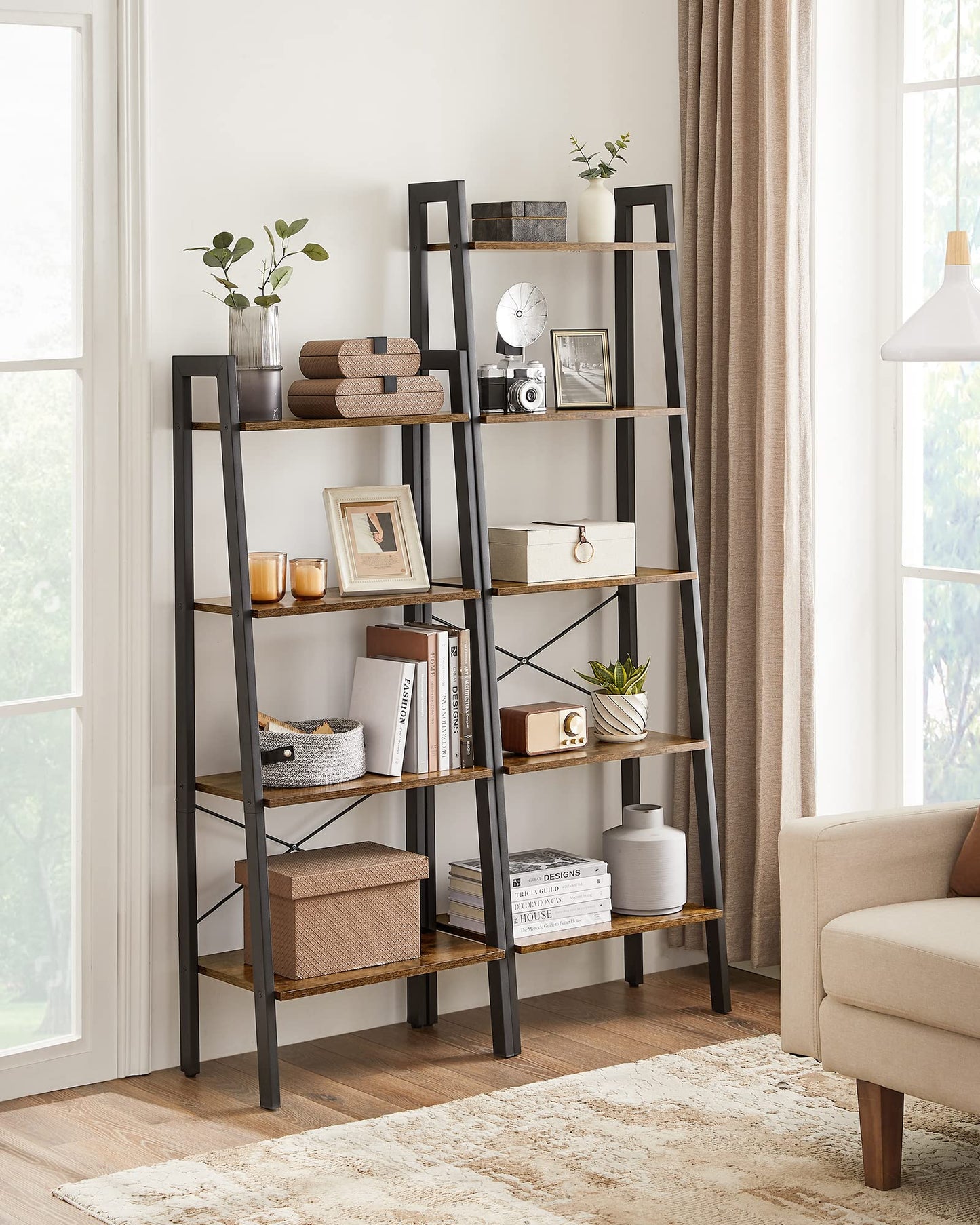 VASAGLE 5-Tier Ladder Bookshelf