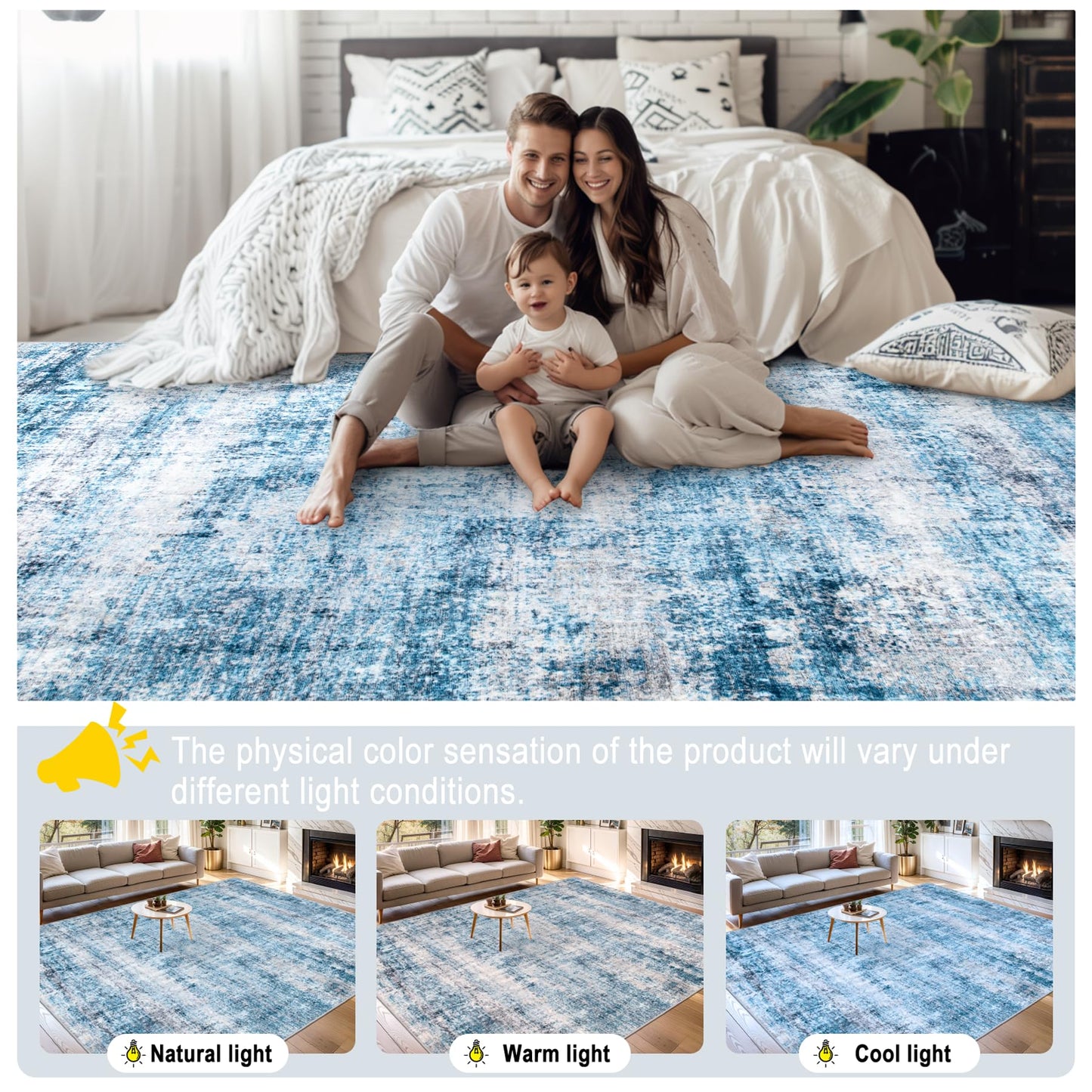 8x10 Ft Grey Abstract Area Rug