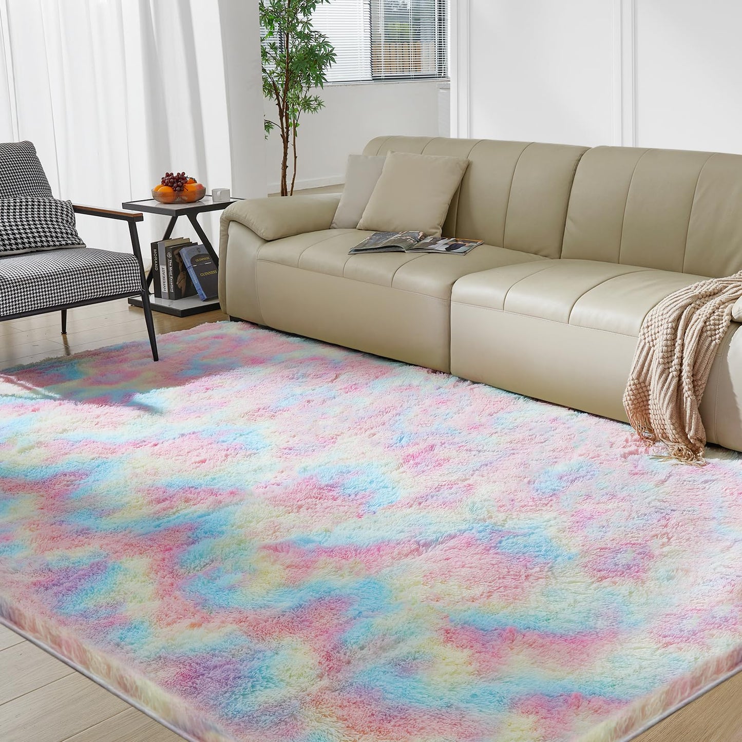 5x8 Grey Ultra-Soft Shag Rug