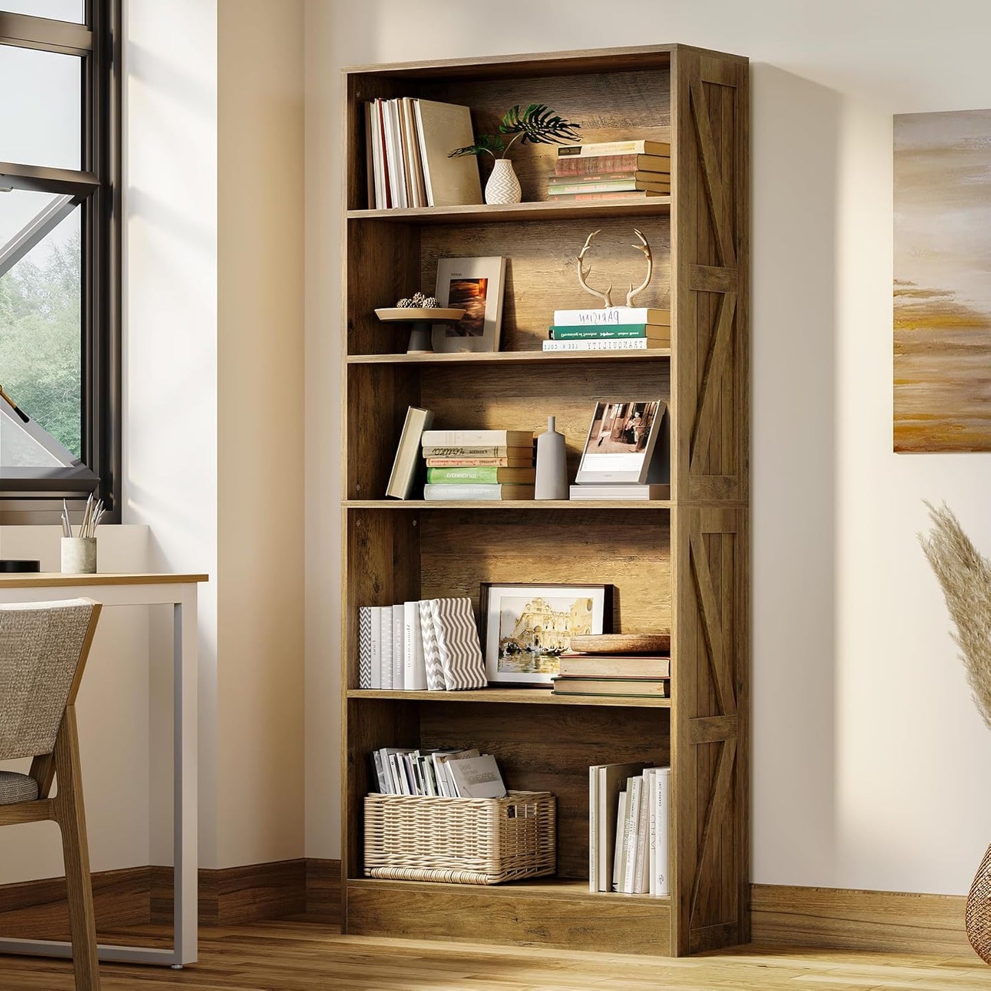 LITTLE TREE 70" Wooden Bookshelf