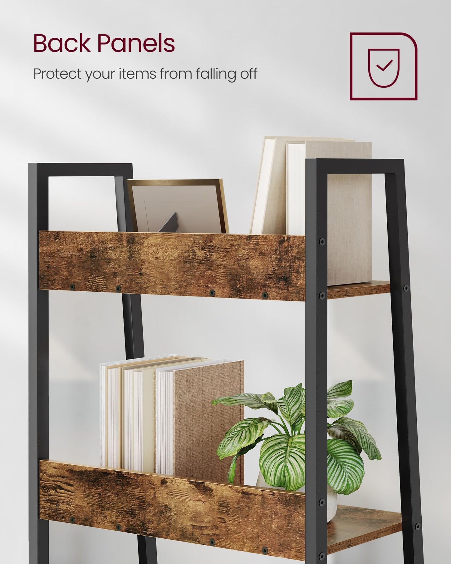 VASAGLE 5-Tier Ladder Bookshelf