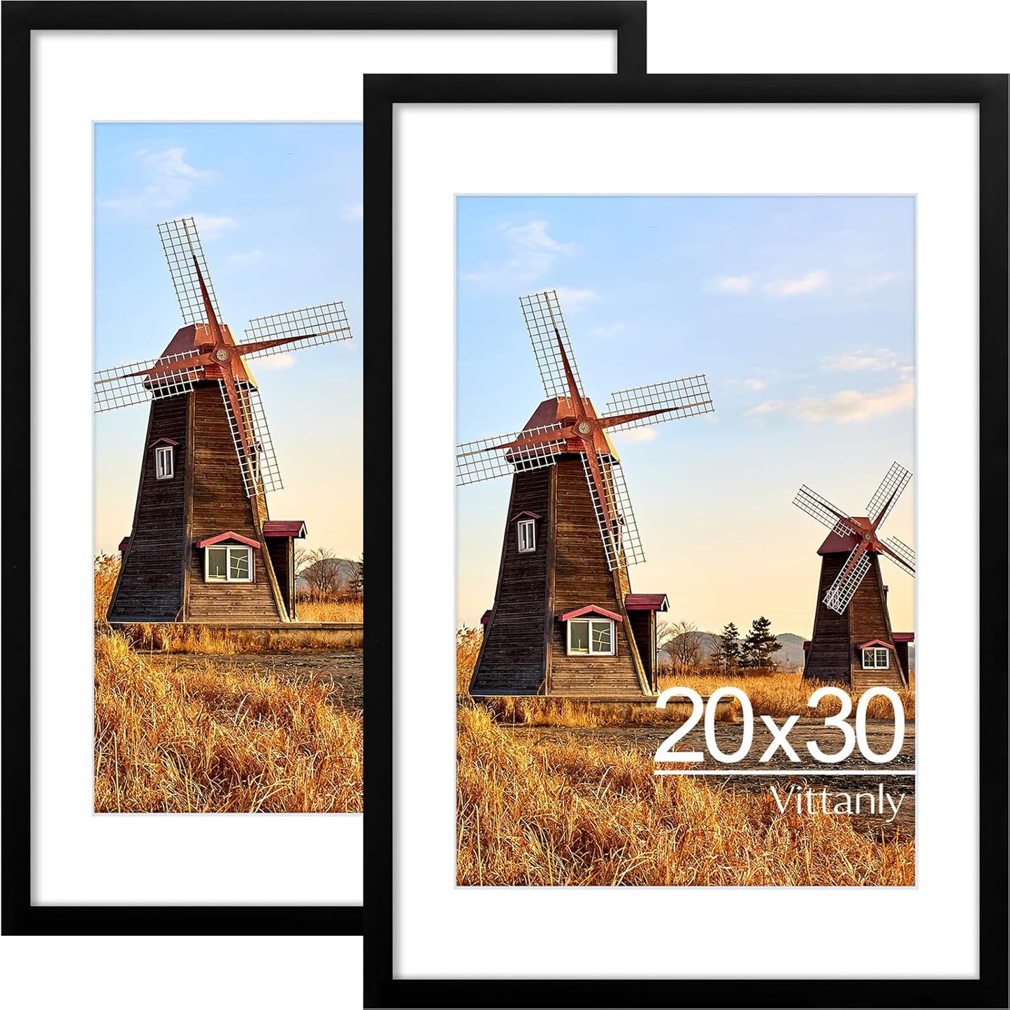 Vittanly 2-Pack Black 11x14 Frames