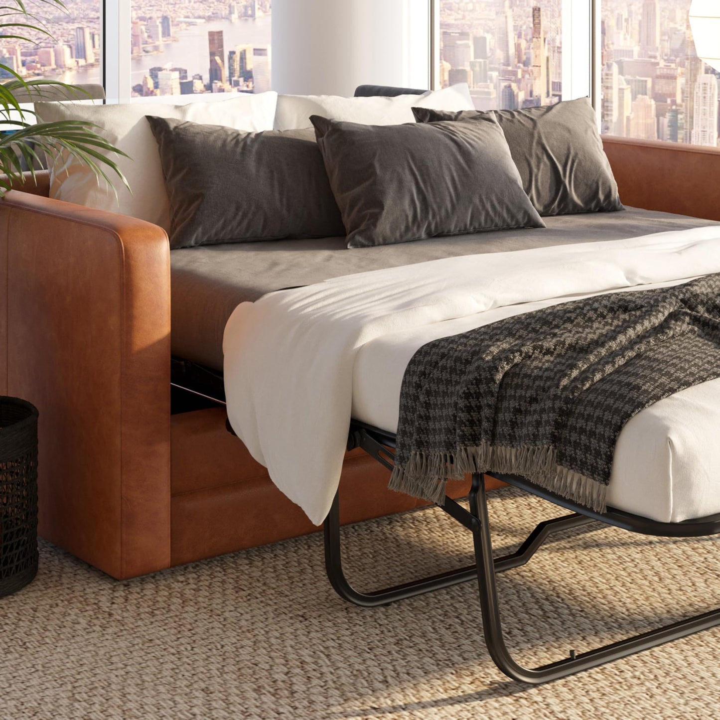 Poly & Bark Napa Leather Couch