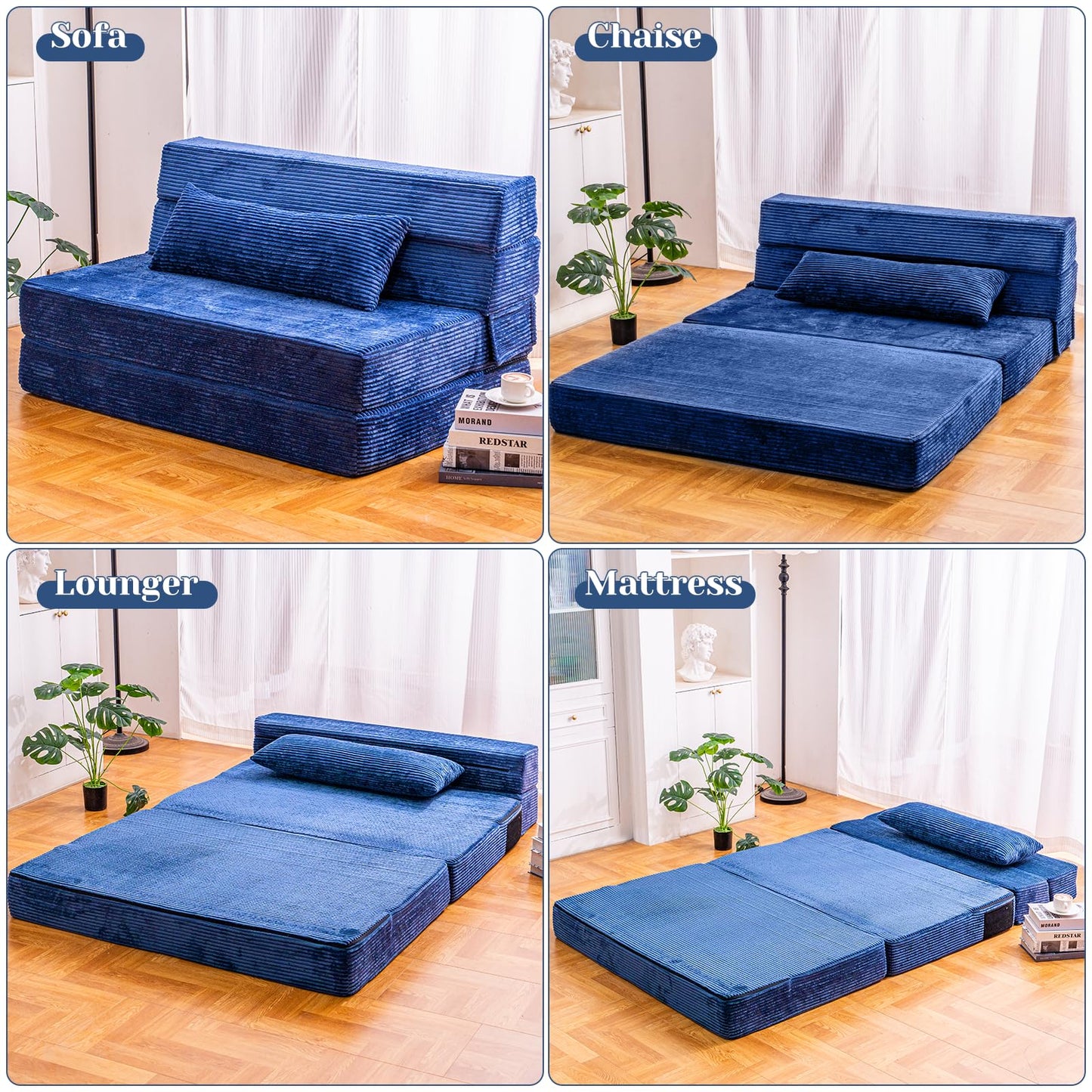 Folding Memory Foam Sofa Bed