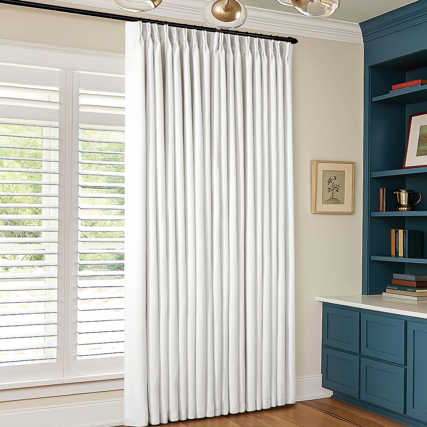 Linen Blackout Curtains 84" 2-Pack