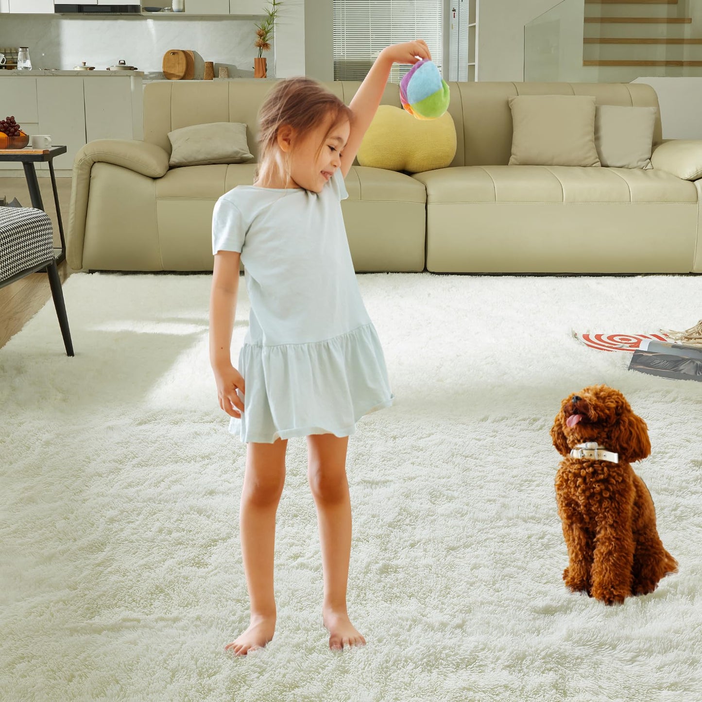 5x8 Grey Ultra-Soft Shag Rug