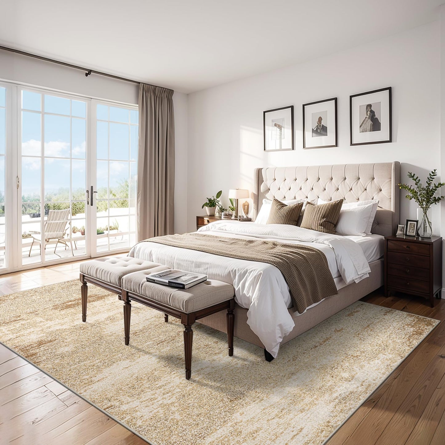 8x10 Ft Grey Abstract Area Rug