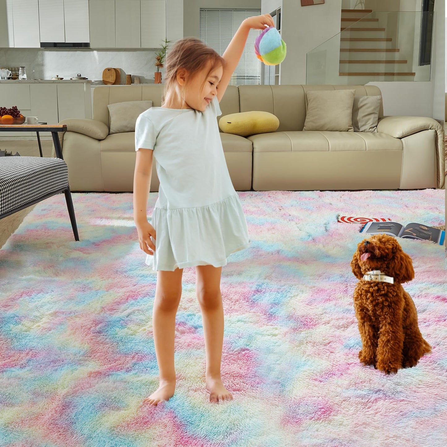 5x8 Grey Ultra-Soft Shag Rug