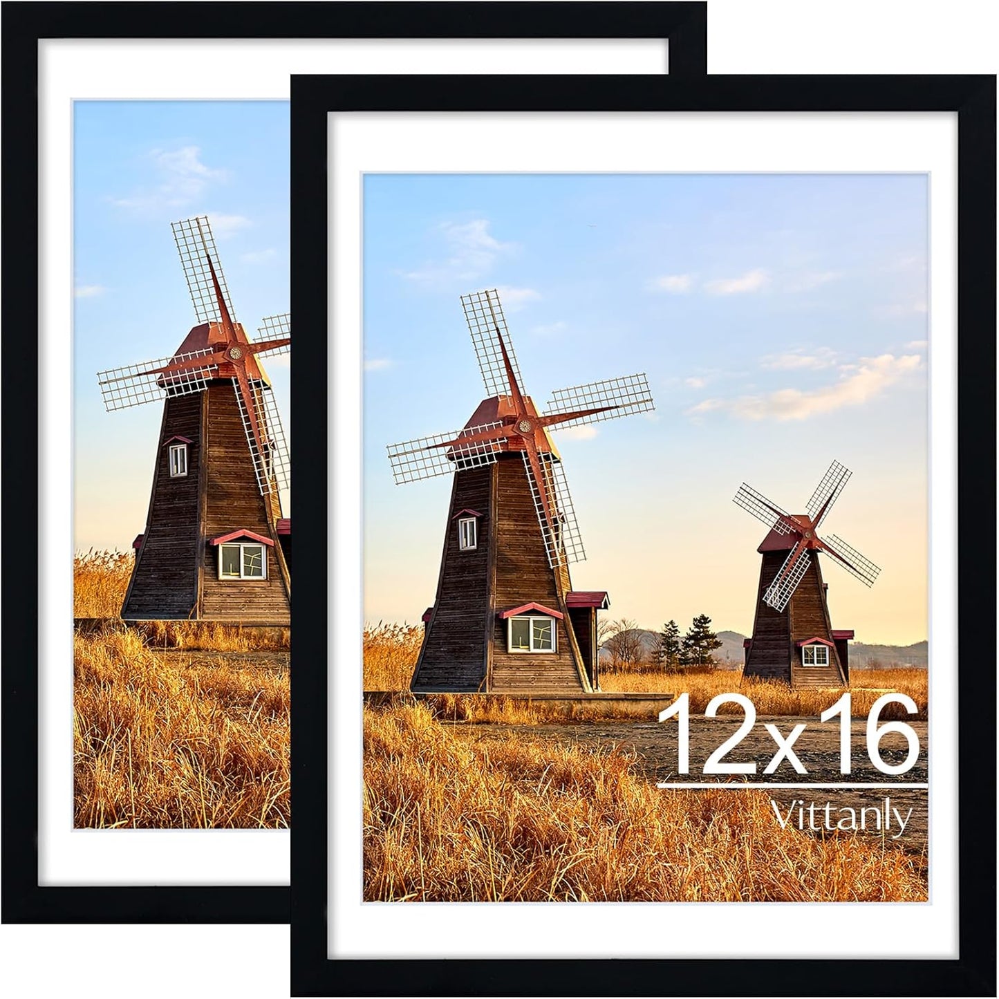 Vittanly 2-Pack Black 11x14 Frames