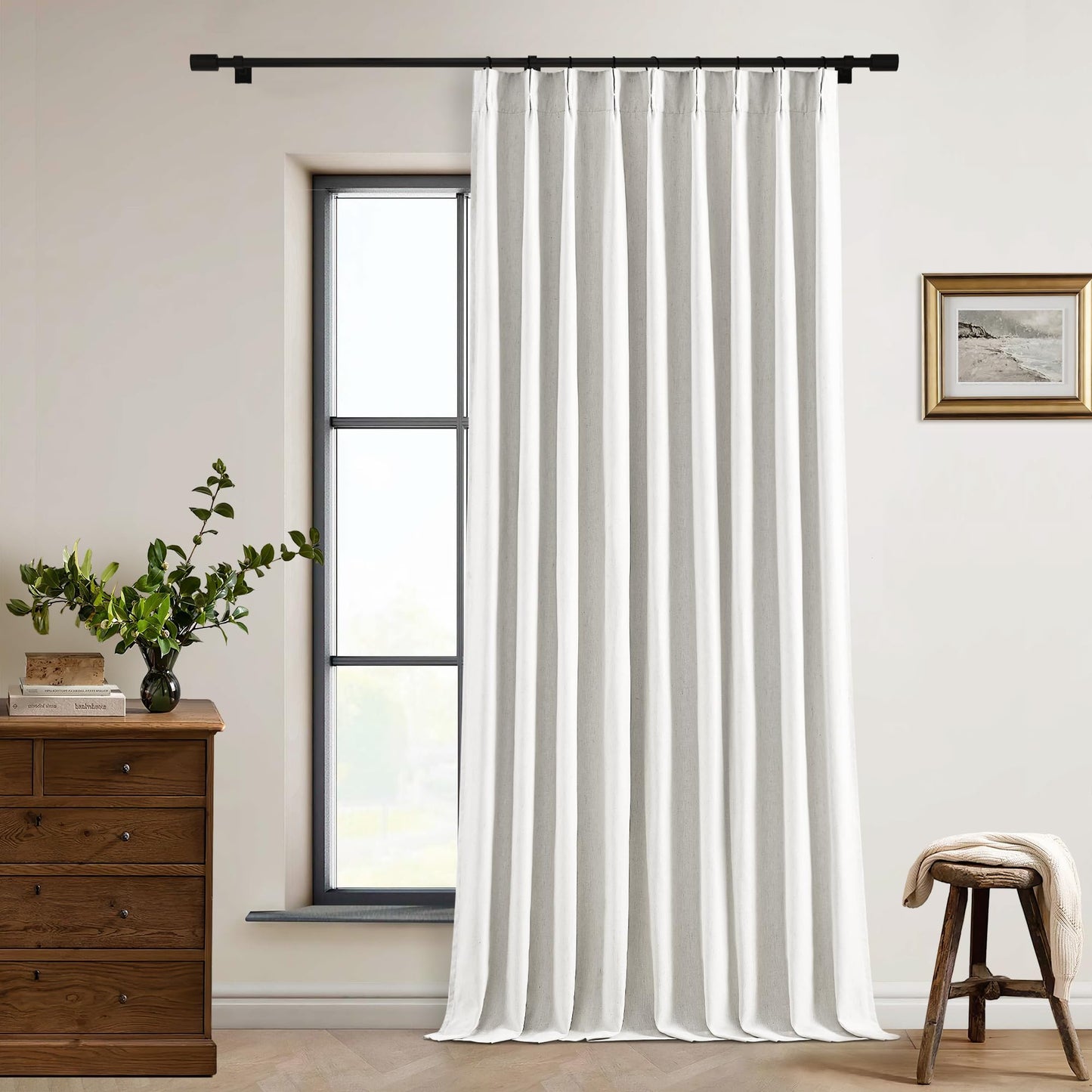Linen Blackout Curtains 84" 2-Pack