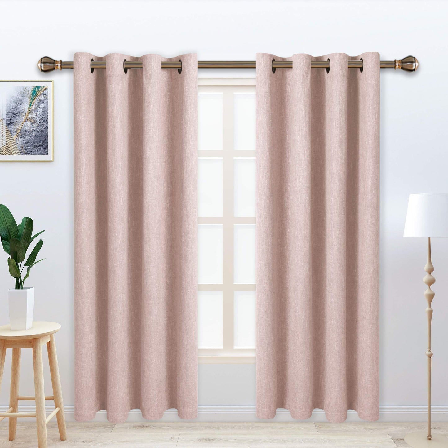 LORDTEX Blackout Curtains – Ivory, 2 Panels