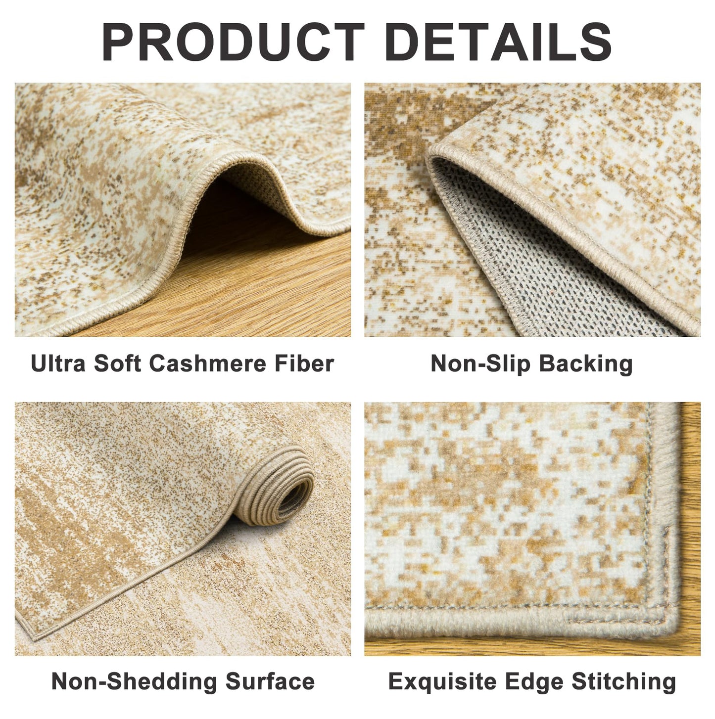 8x10 Ft Grey Abstract Area Rug